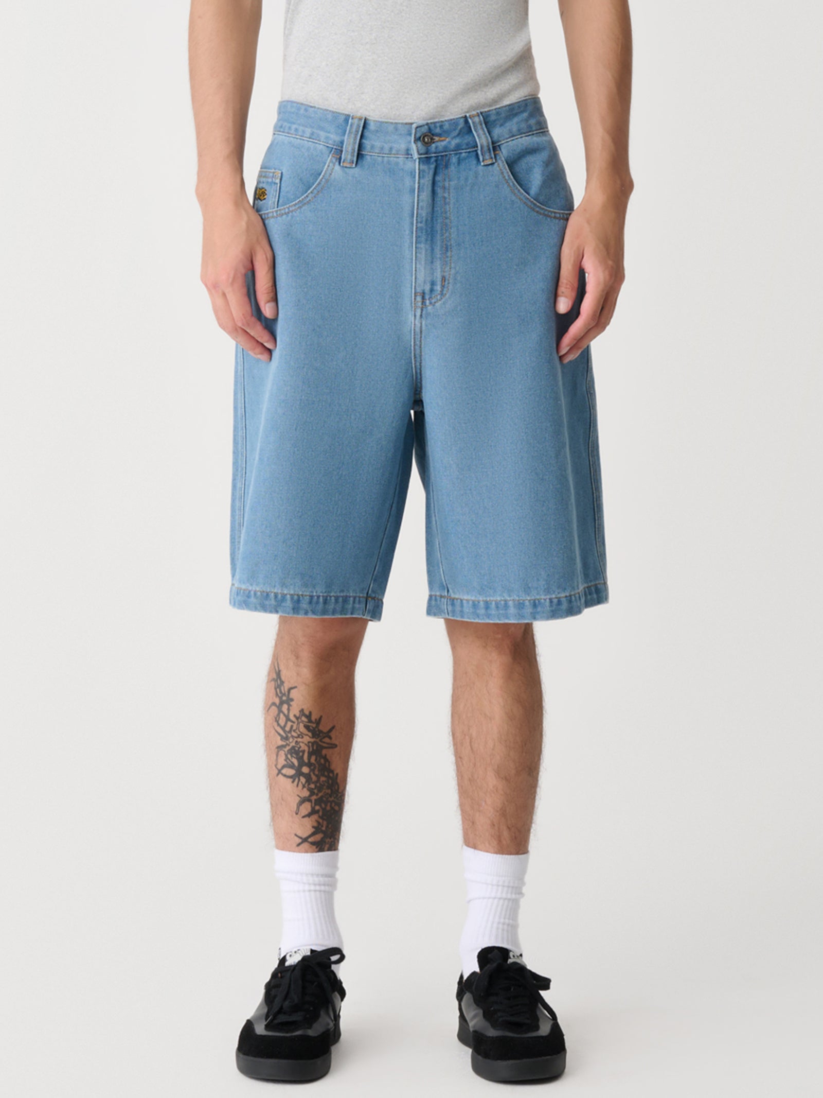 Peace Man Bull Denim Short