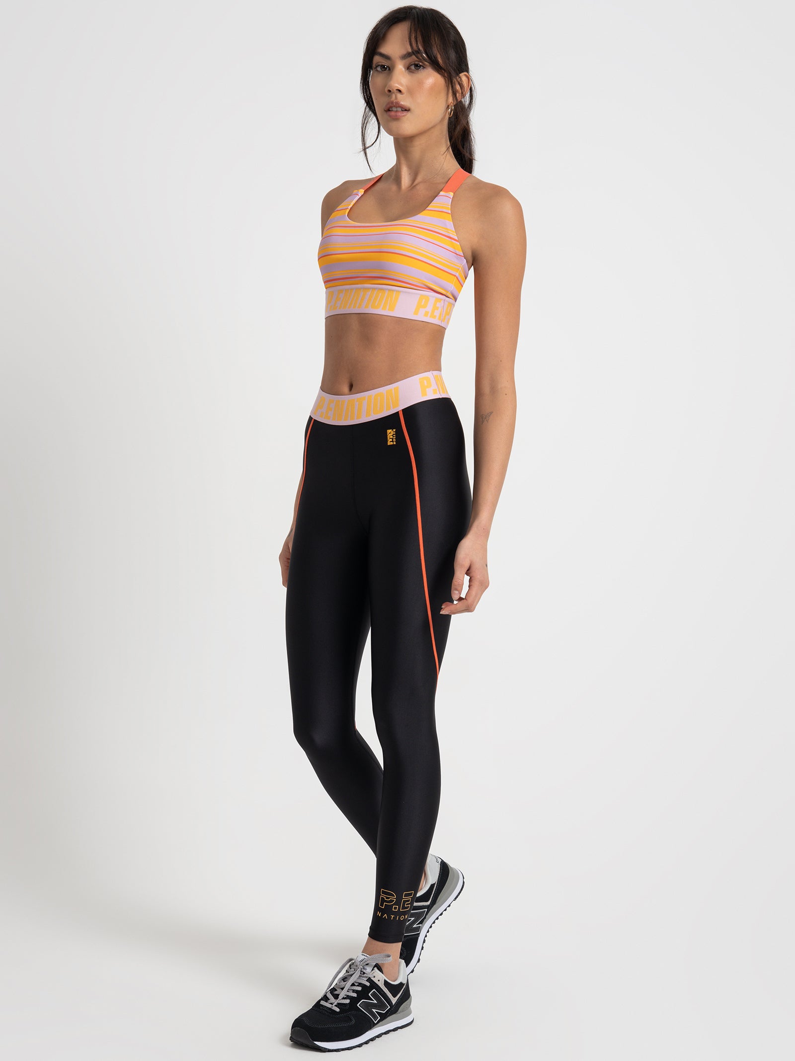 Main Draw Sports Bra in Stripe Print