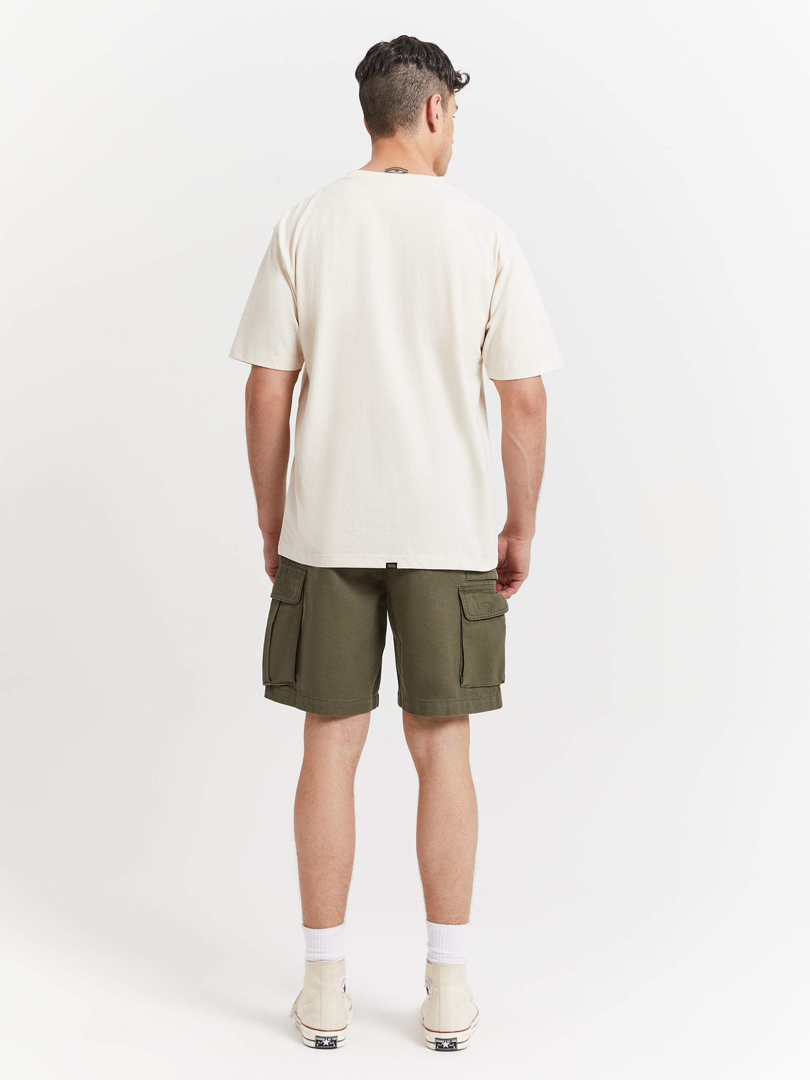 Hard Yakka Slacker Cargo Shorts in Army Green