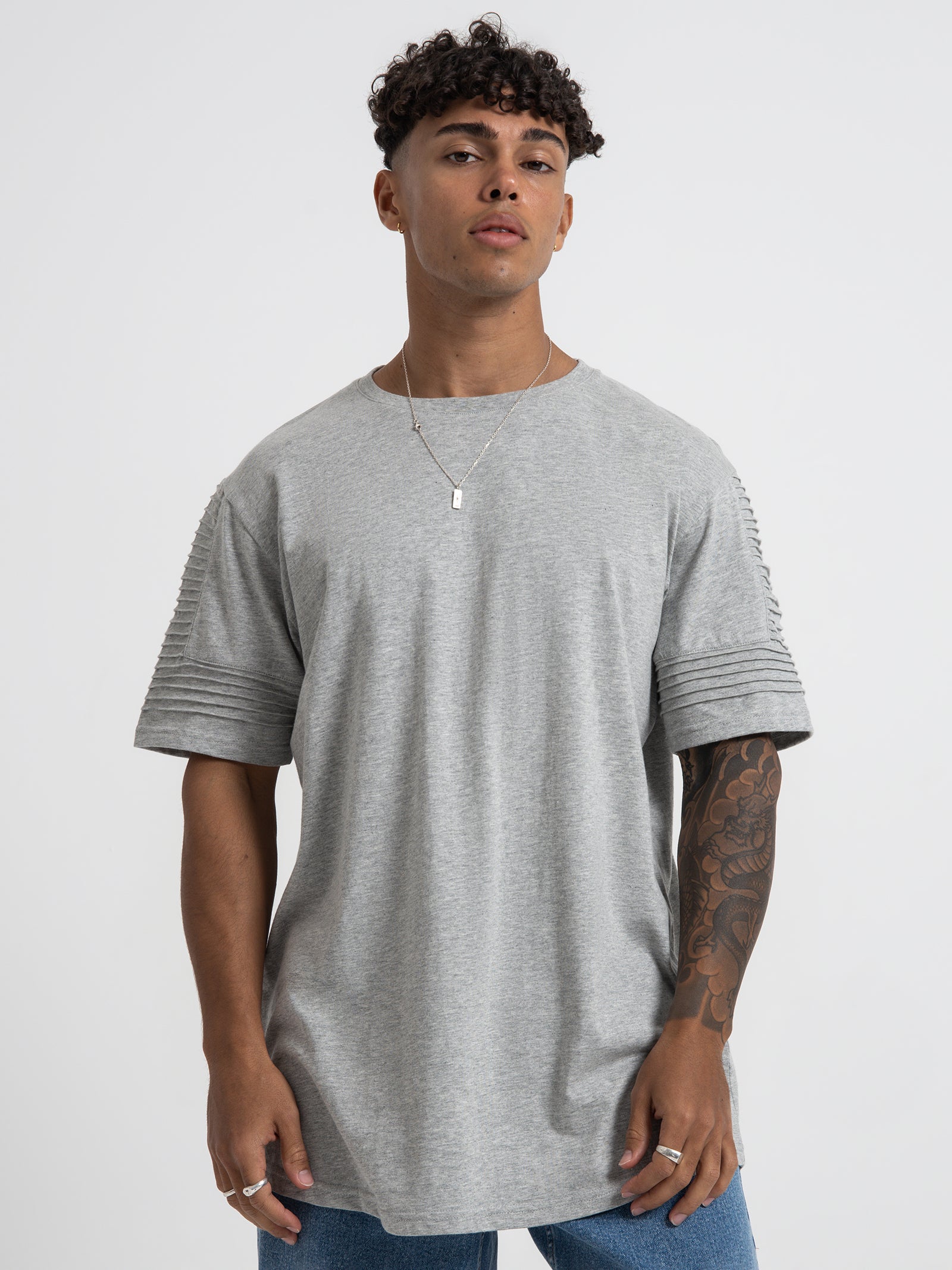 Maverick T-Shirt in Grey Marle