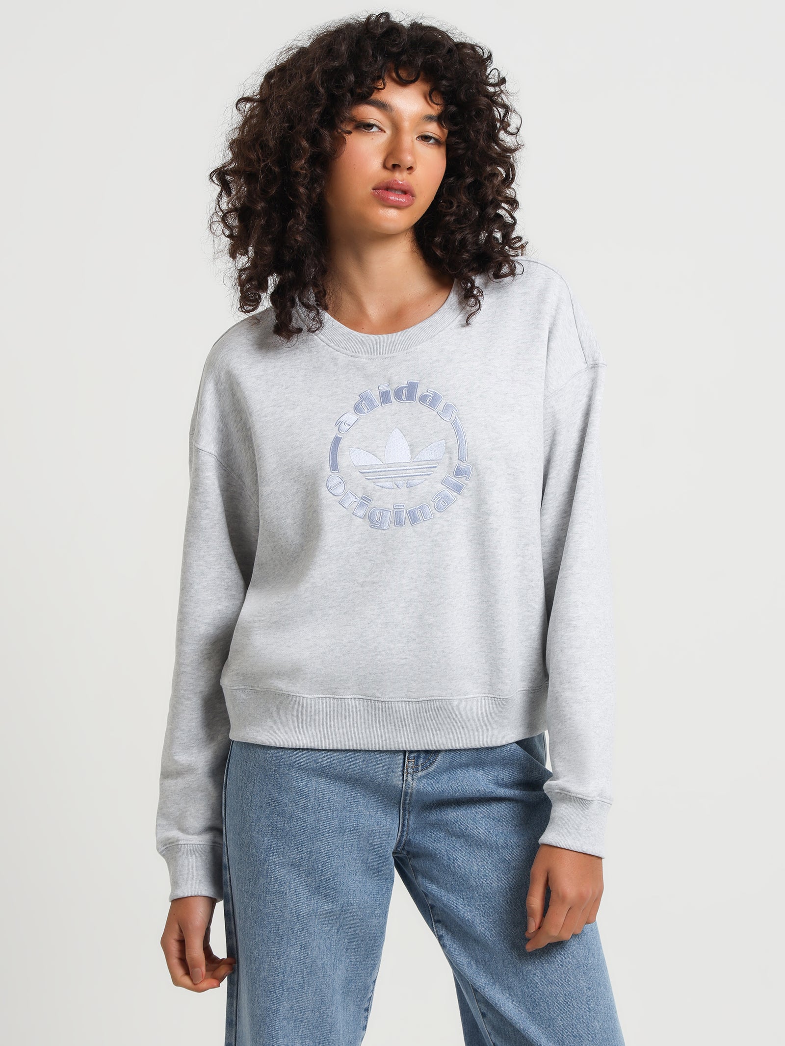 Sweatshirt in Light Grey Heather