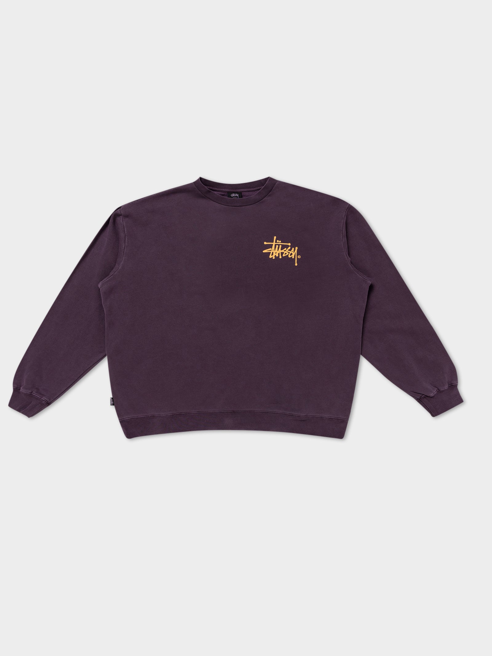 Shadow Graffiti Crew Fleece in Aubergine Purple