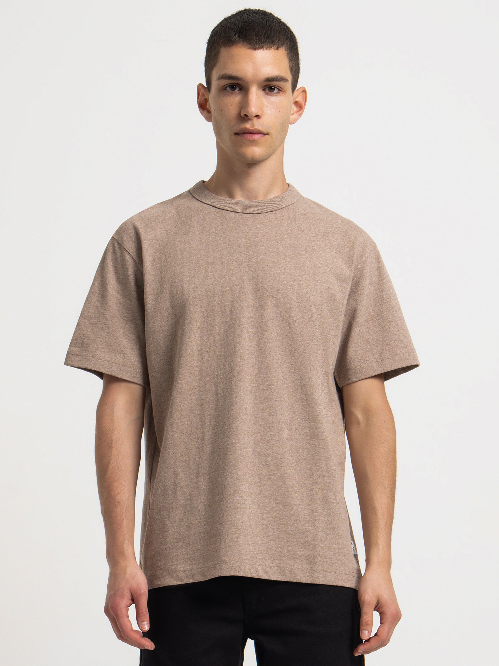 Heavyweight Crew T-Shirt in Granola Marle