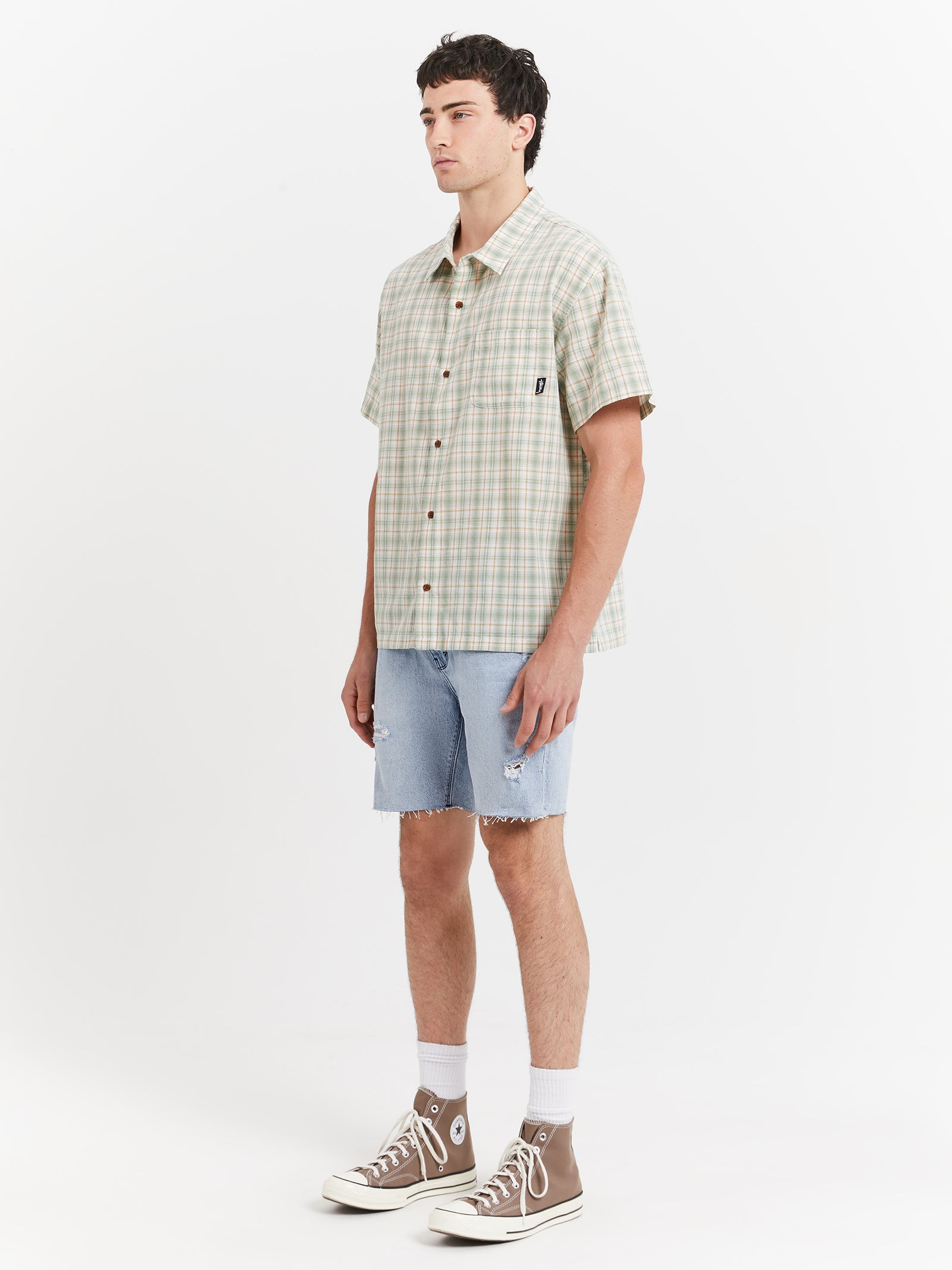 Chessy Check Shirt in Green