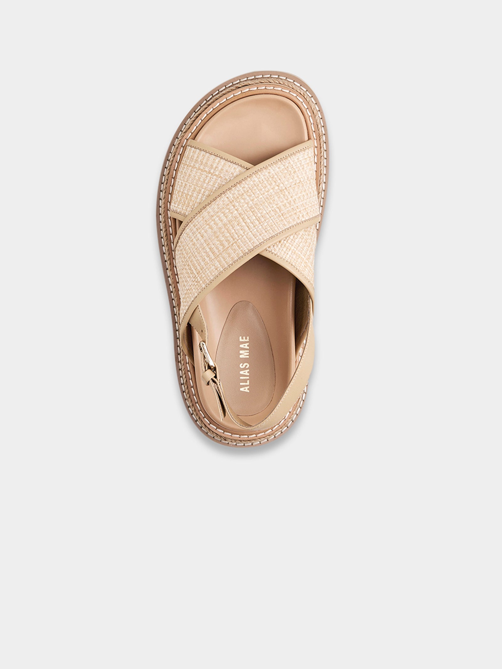 Verona Sandals in Natural Raffia