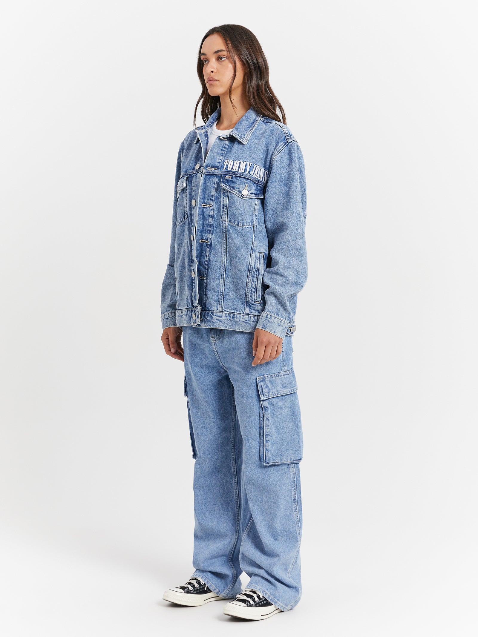 Oversized Trucker Jacket in Denim