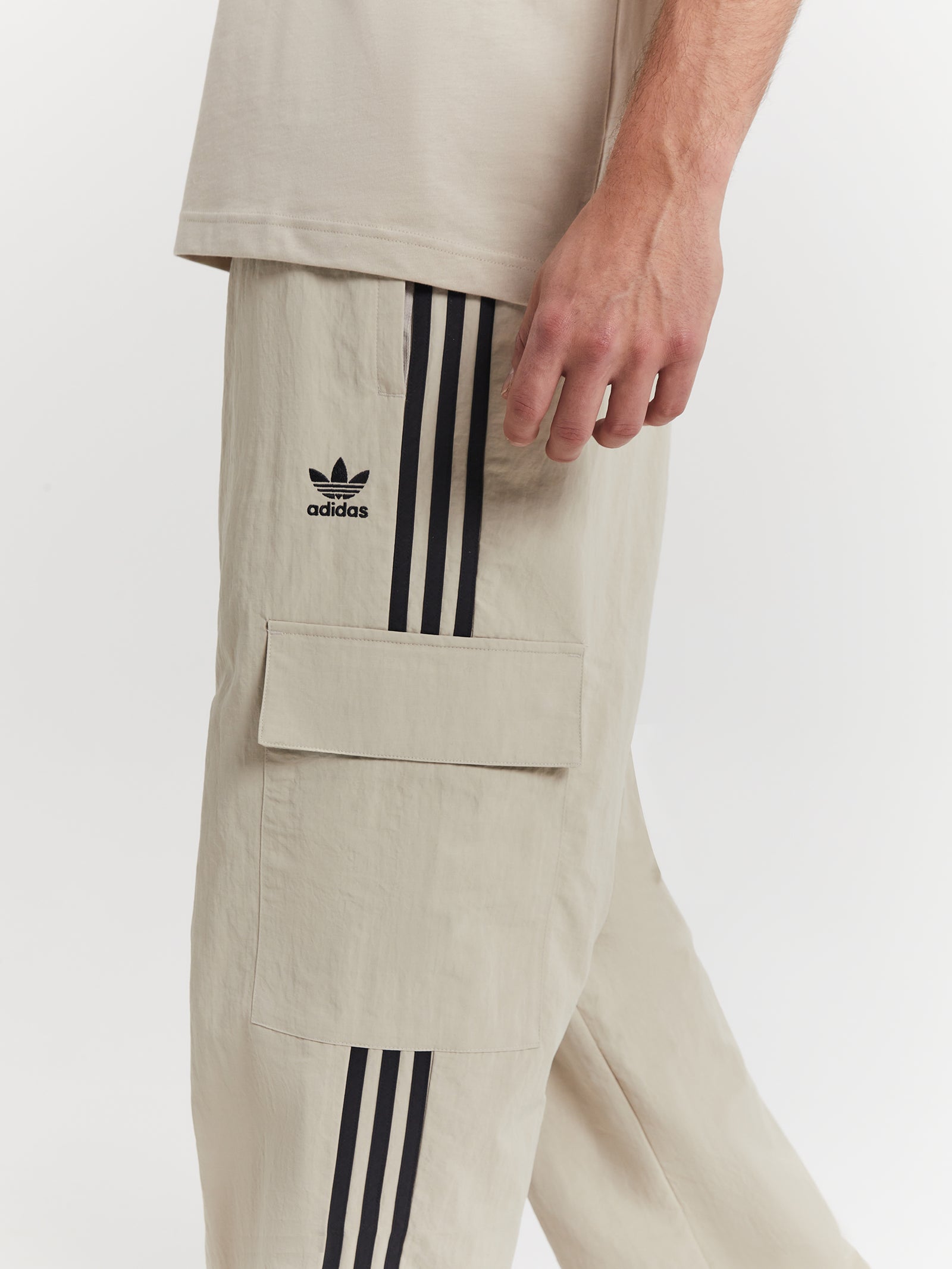 Adicolor Classics Three Stripes Cargo Pants in Wonder Beige