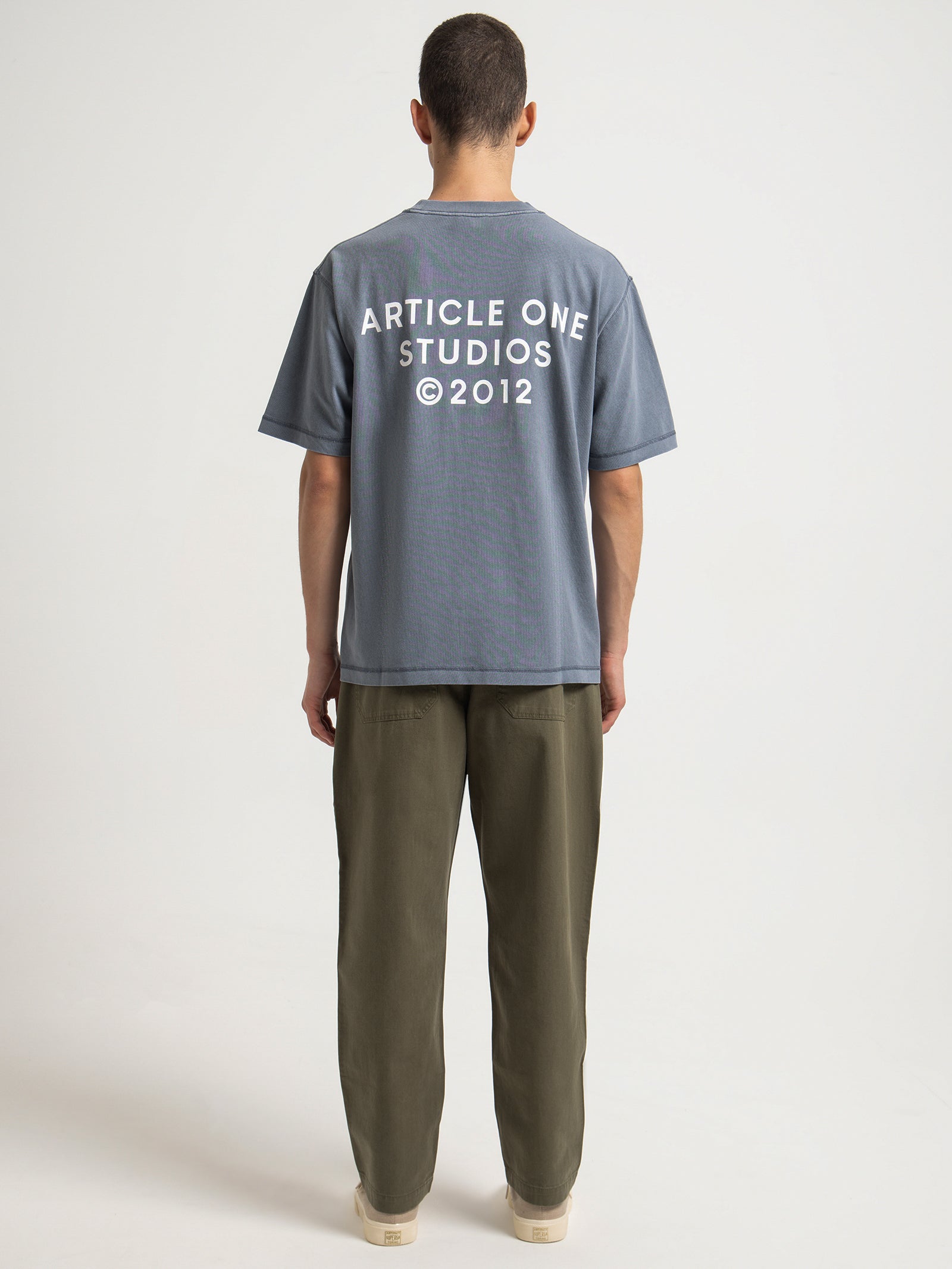 Studio Logo T-Shirt in Blueberry