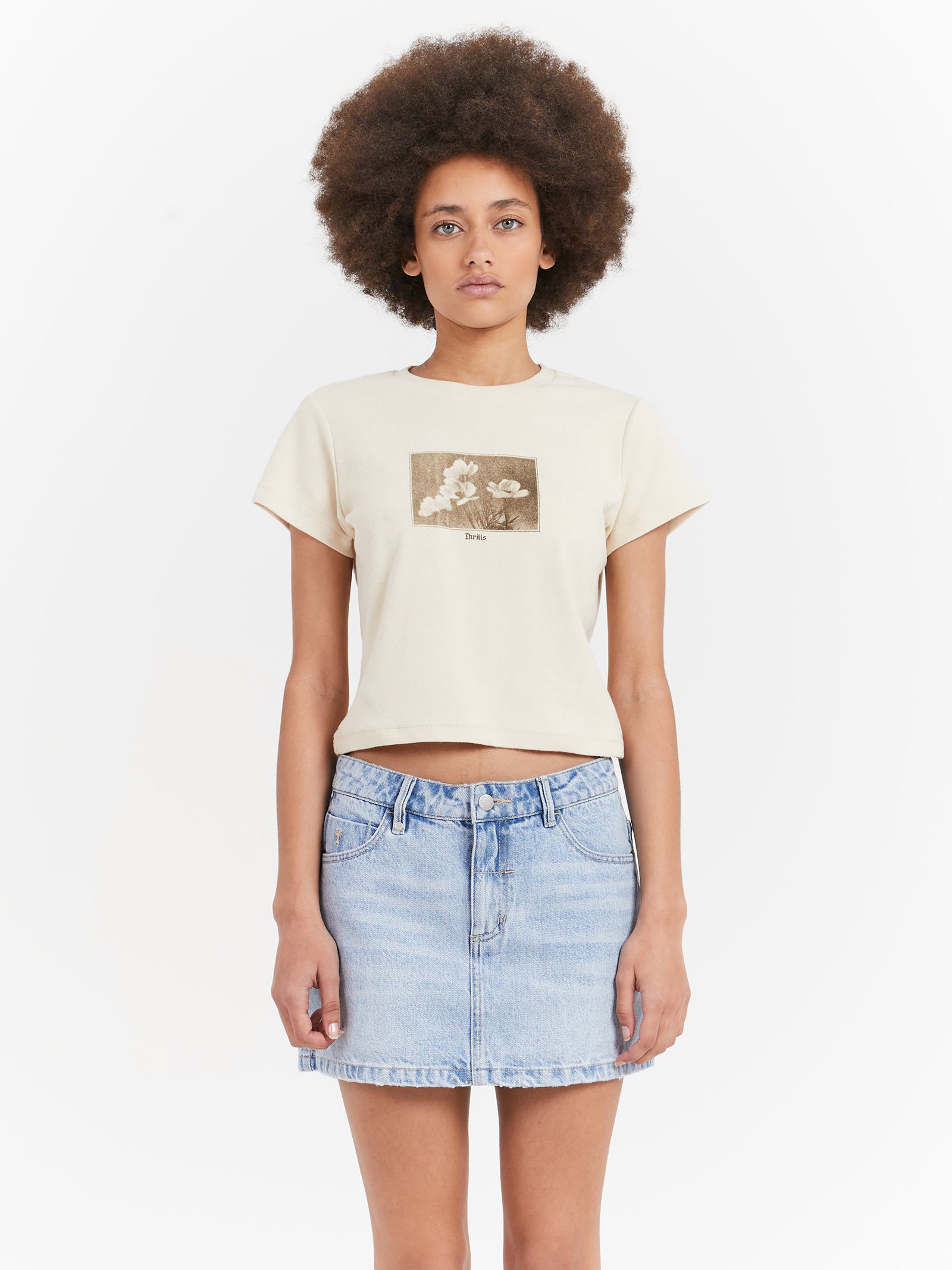 Turn Around Mini T-Shirt in Unbleached