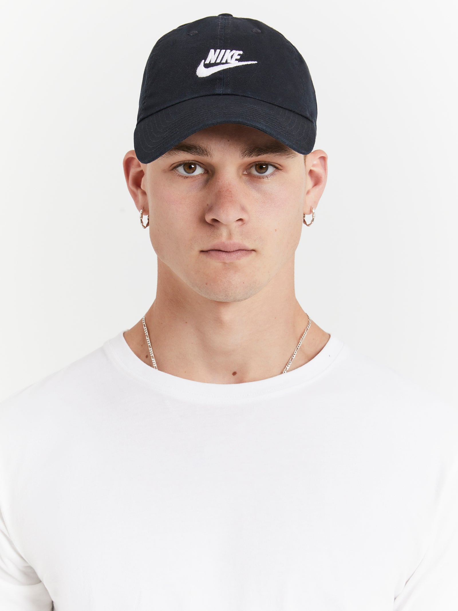 Unisex Club Cap in Black & White