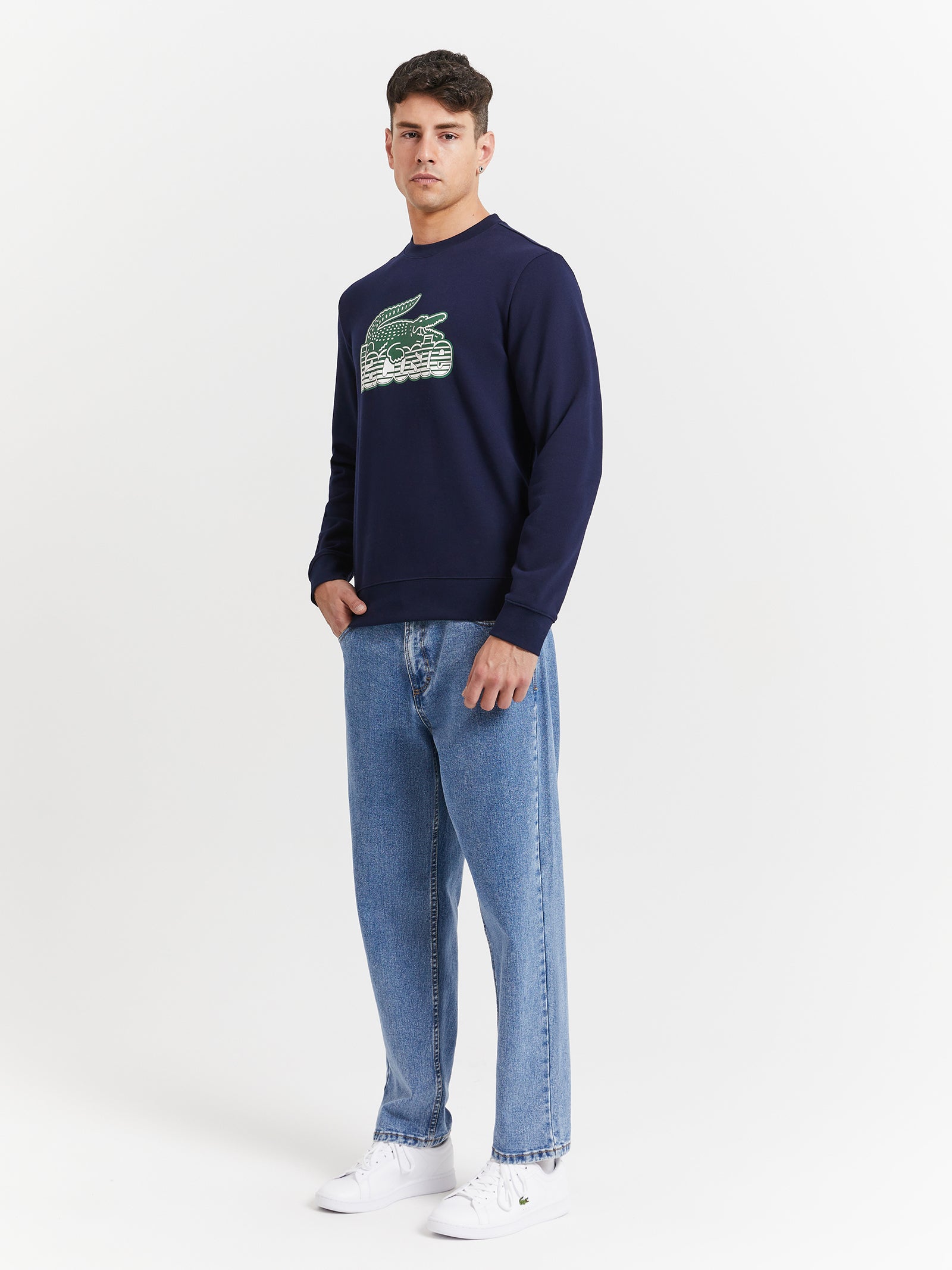 Neo Heritage Crew Neck Sweat in Navy