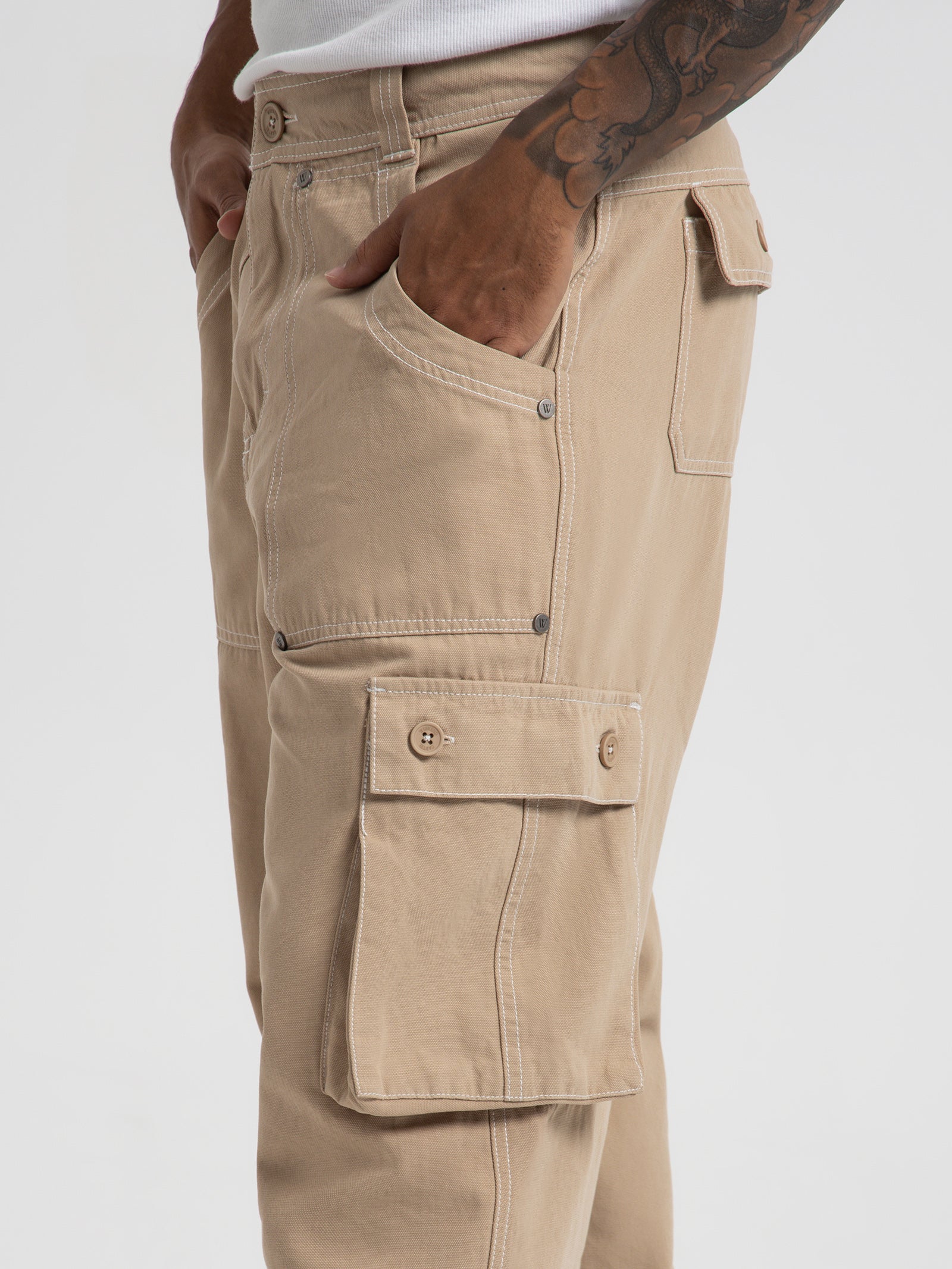 Syndicate Cargo Pants in Khaki