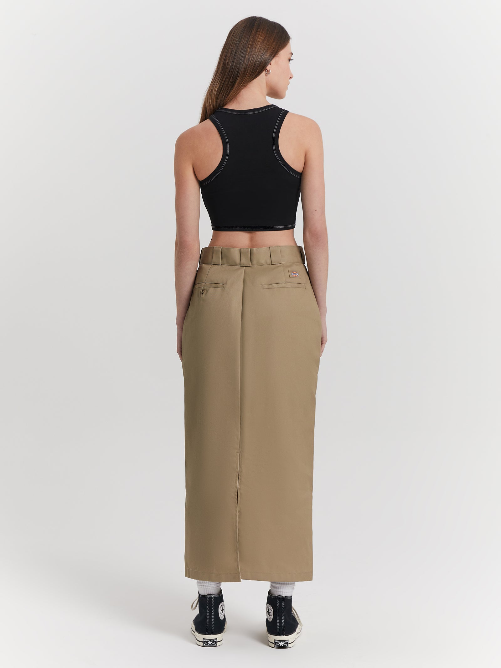 874 Midi Skirt in Khaki