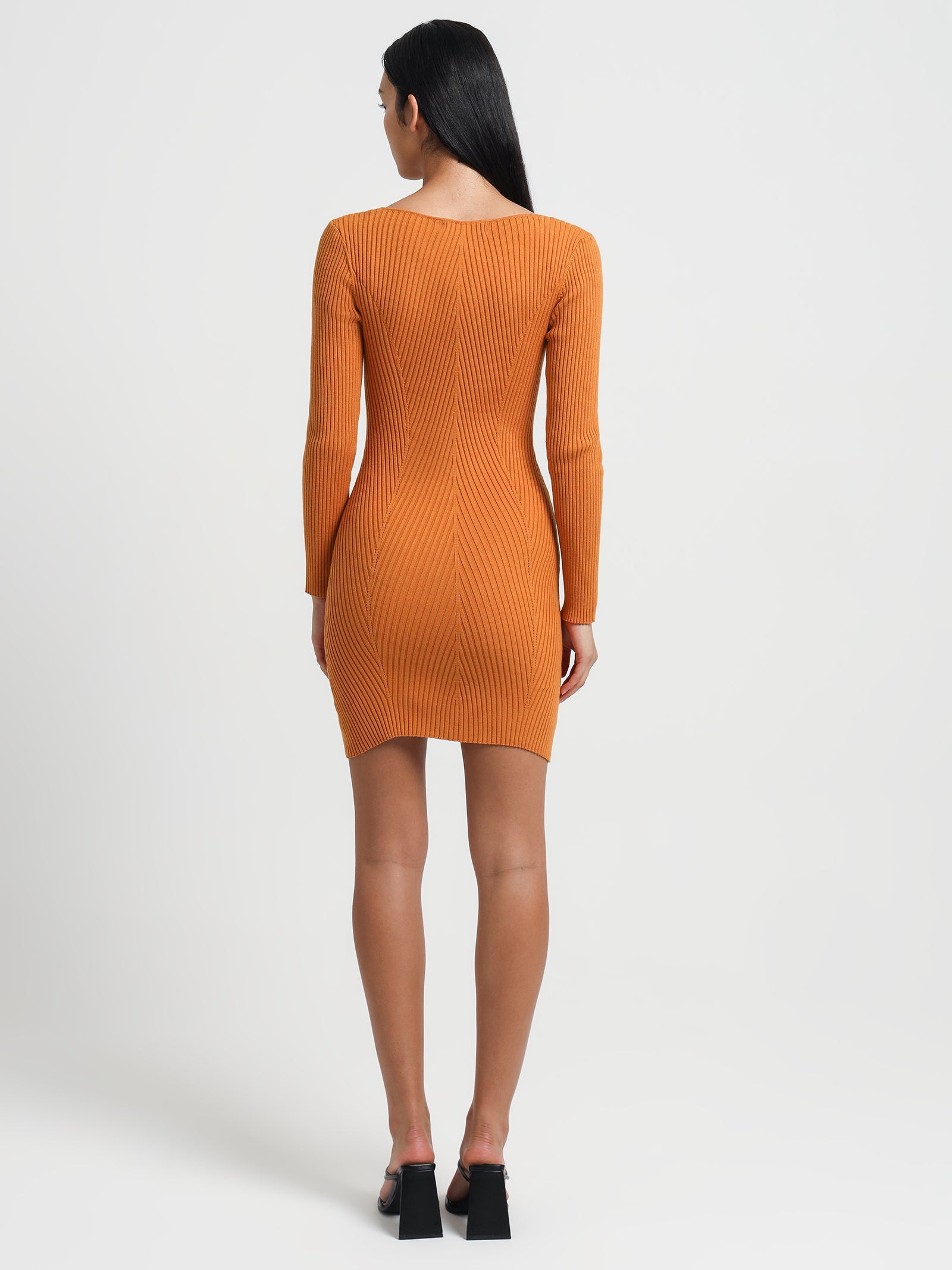 Elsa Knitted Dress in Marigold