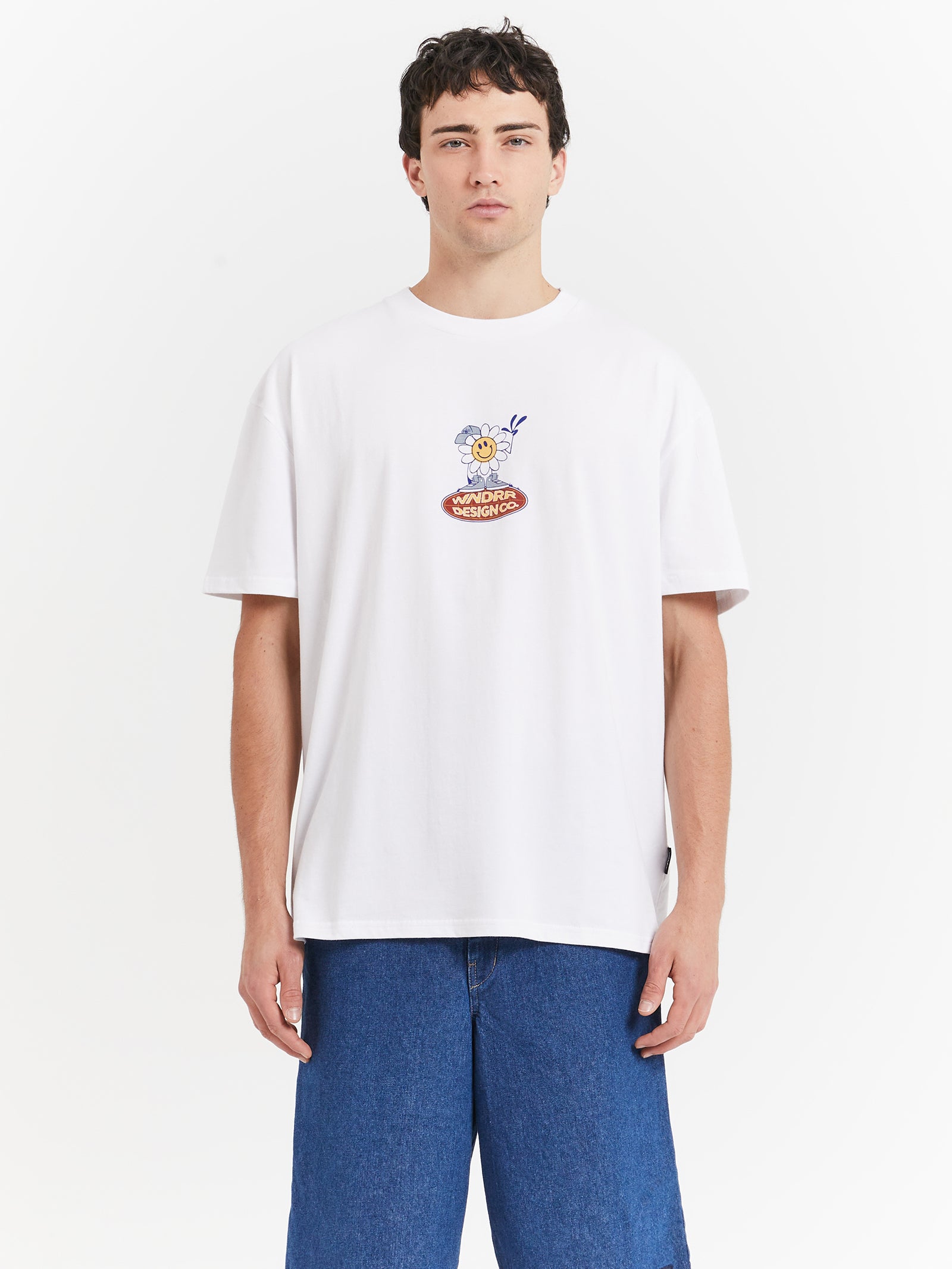 Flower Boy Box Fit T-Shirt in White