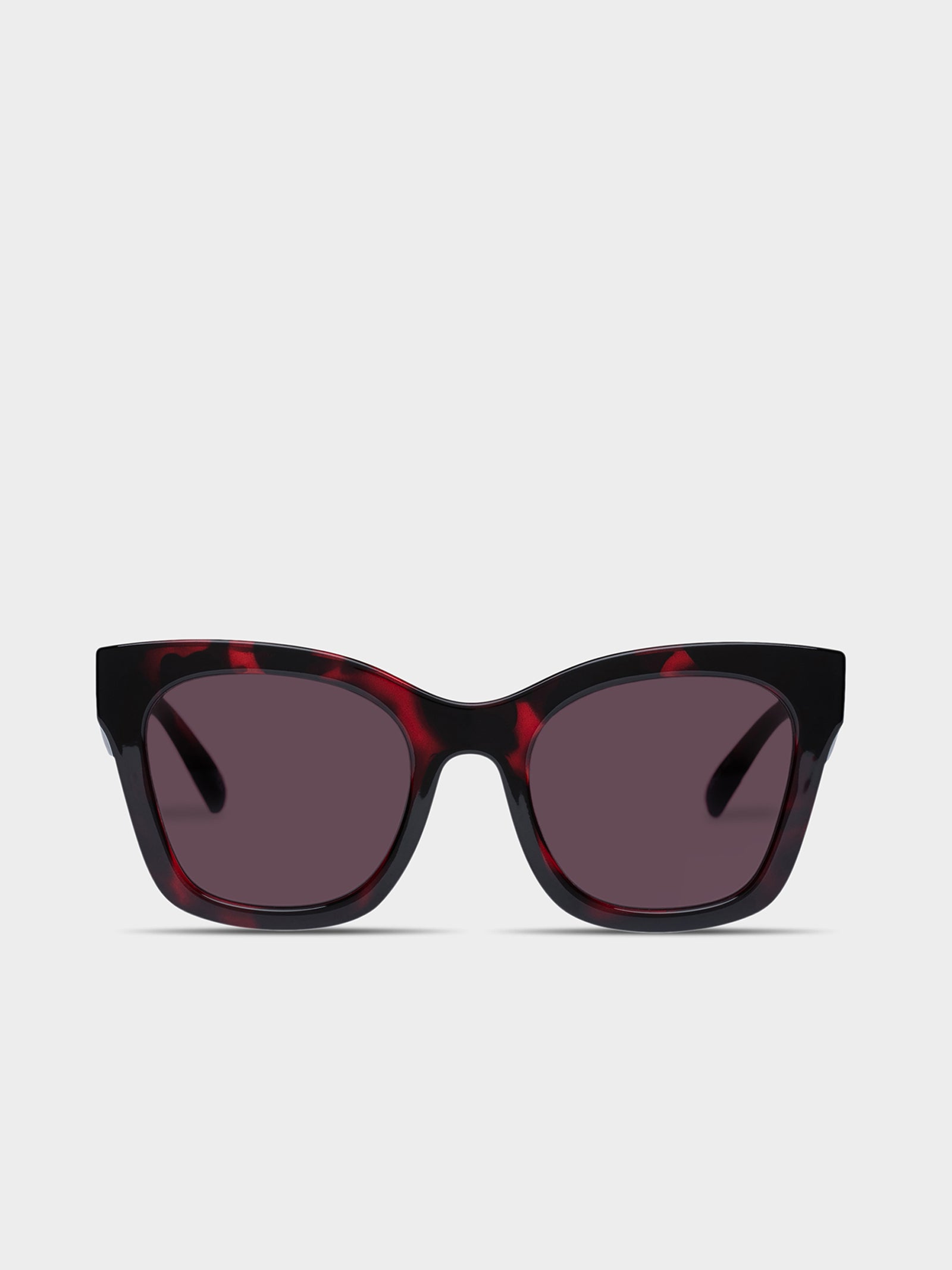 Showstopper Sunglasses in Cherry Tort Smokey Brown Mono