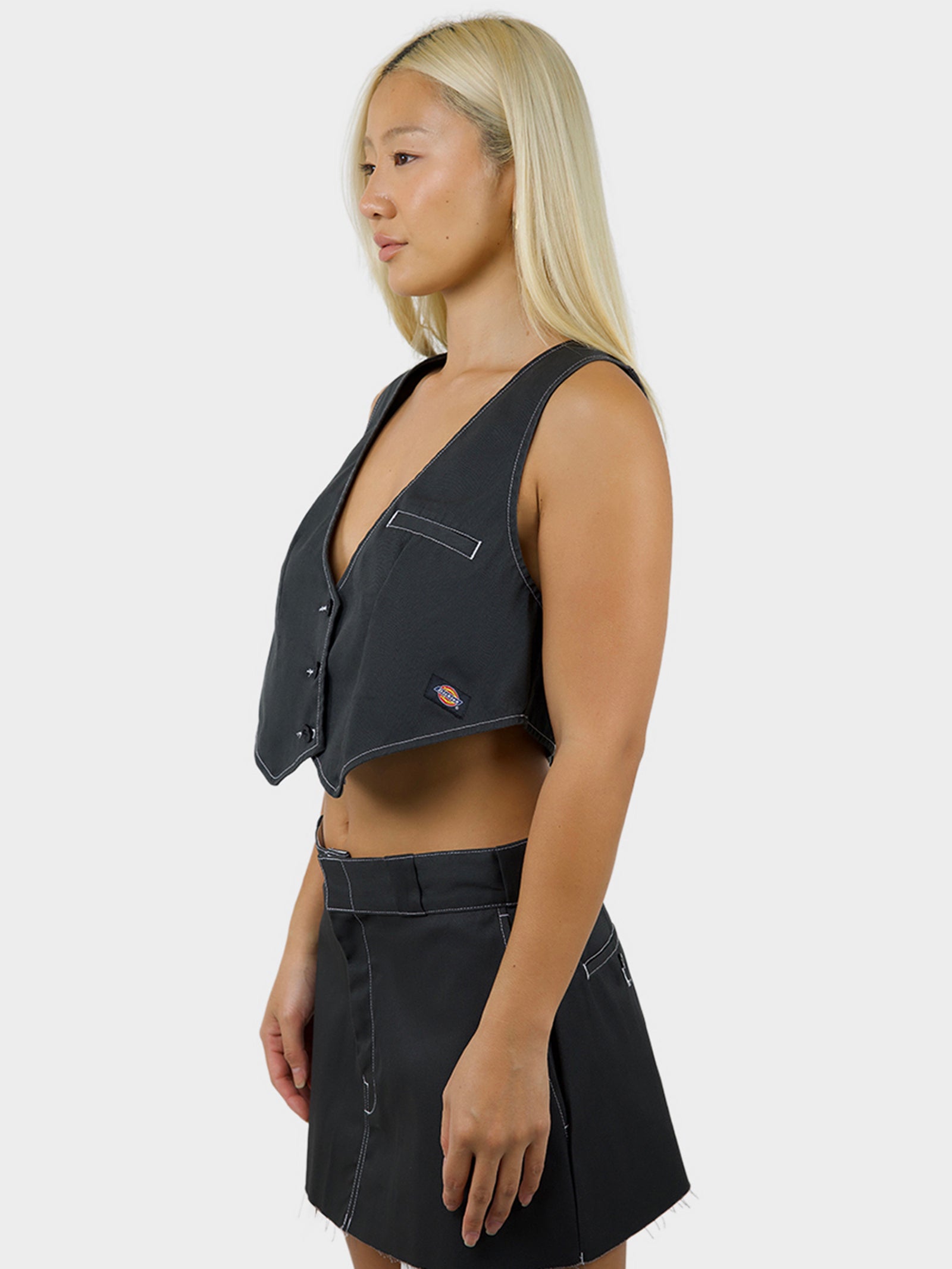 Del Rio Contrast Cropped Vest