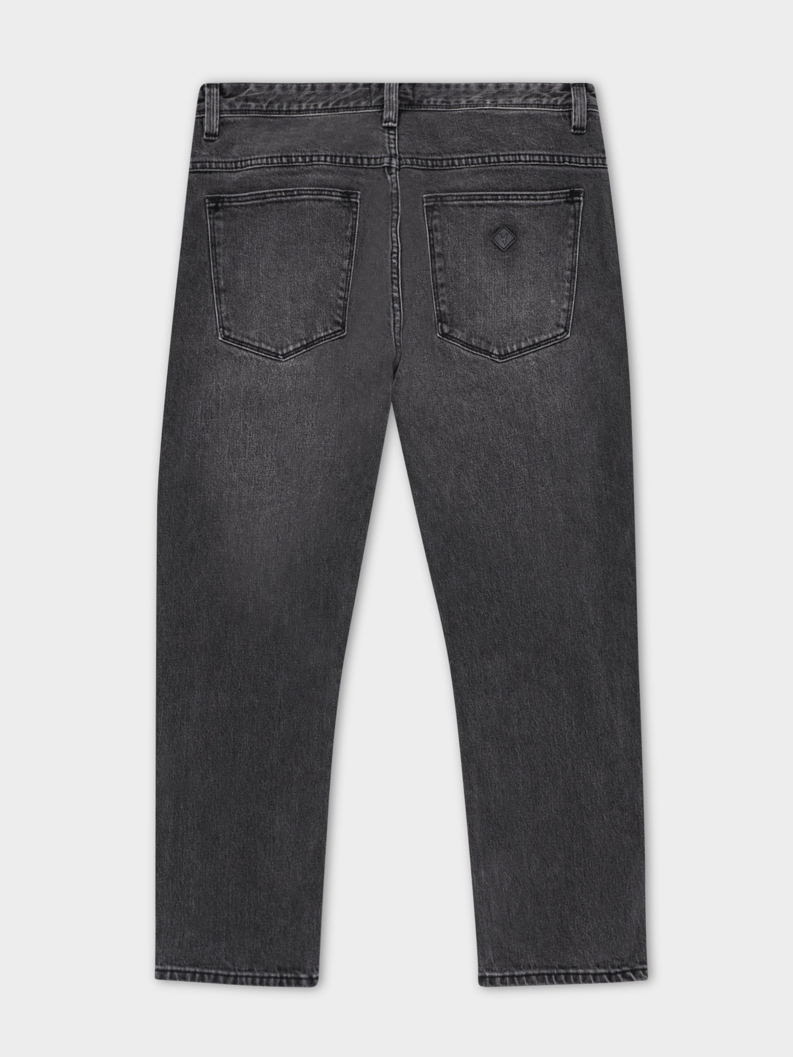 A Cropped Straight Jeans in Faded Black