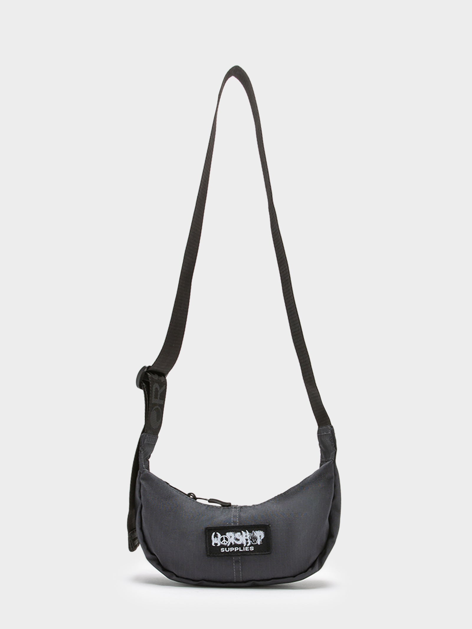 Pure Mayhem Crescent Bag in Washed Black