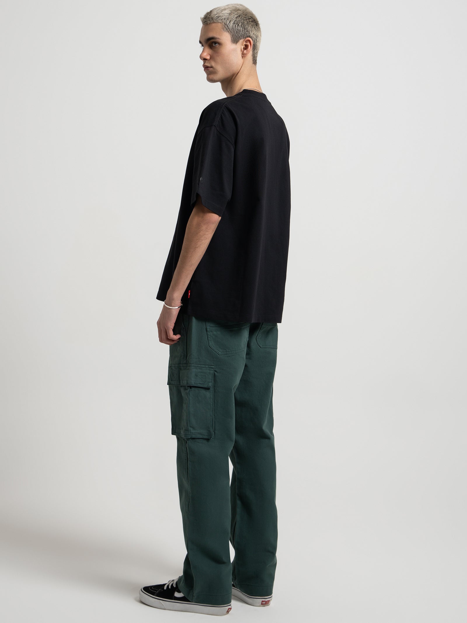 Breakdown Utility Cargo Pants in Dark Teal Green