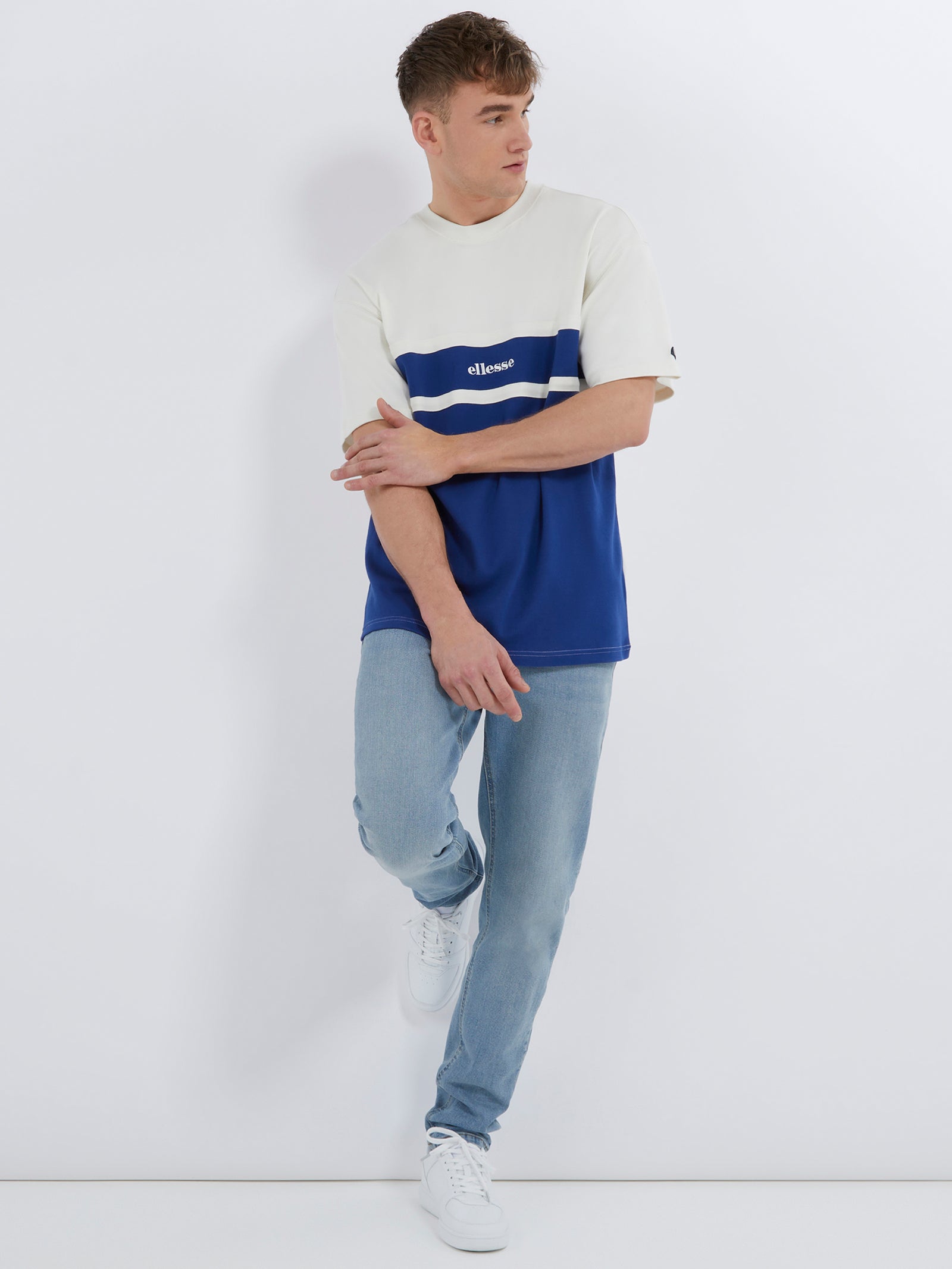 Rocazzi T-Shirt Off In White & Navy