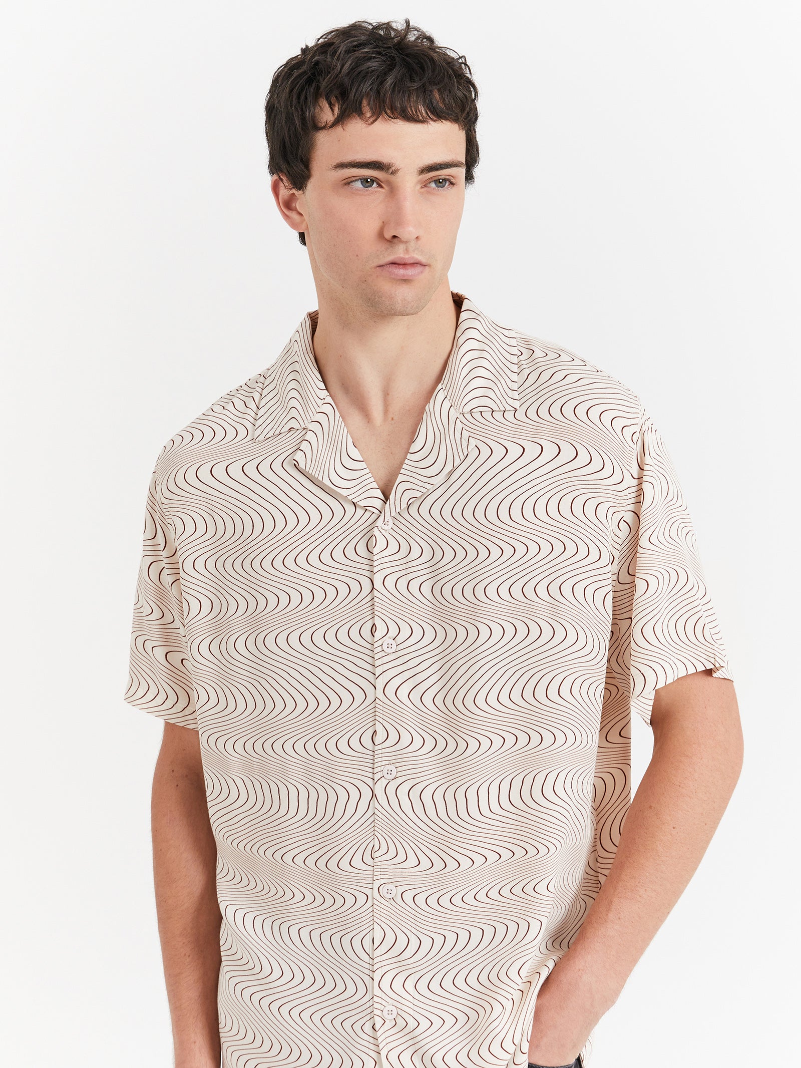 Wave Shirt in Bone