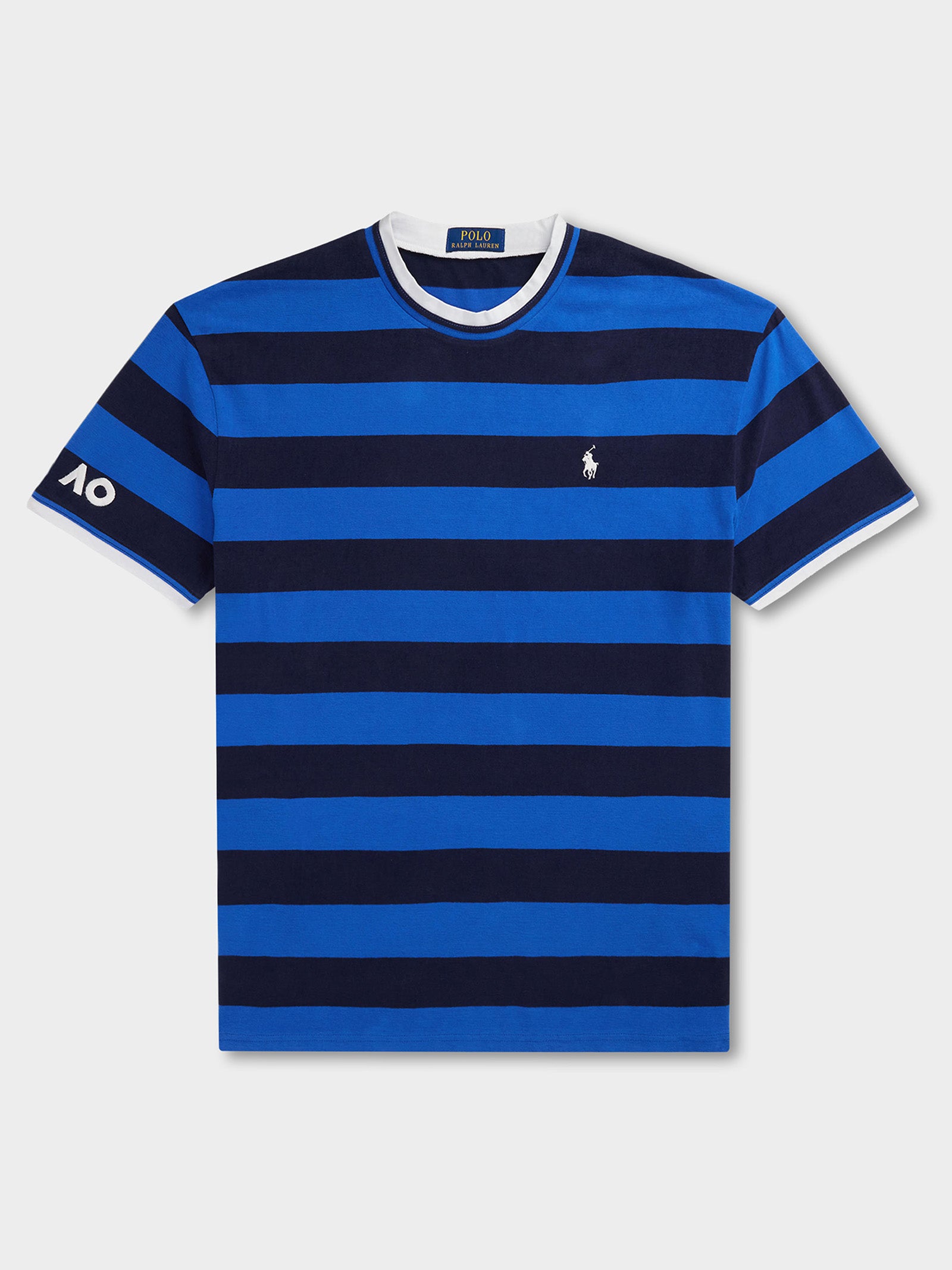 AO Polo Shirt In Keel Blue & Refined Navy