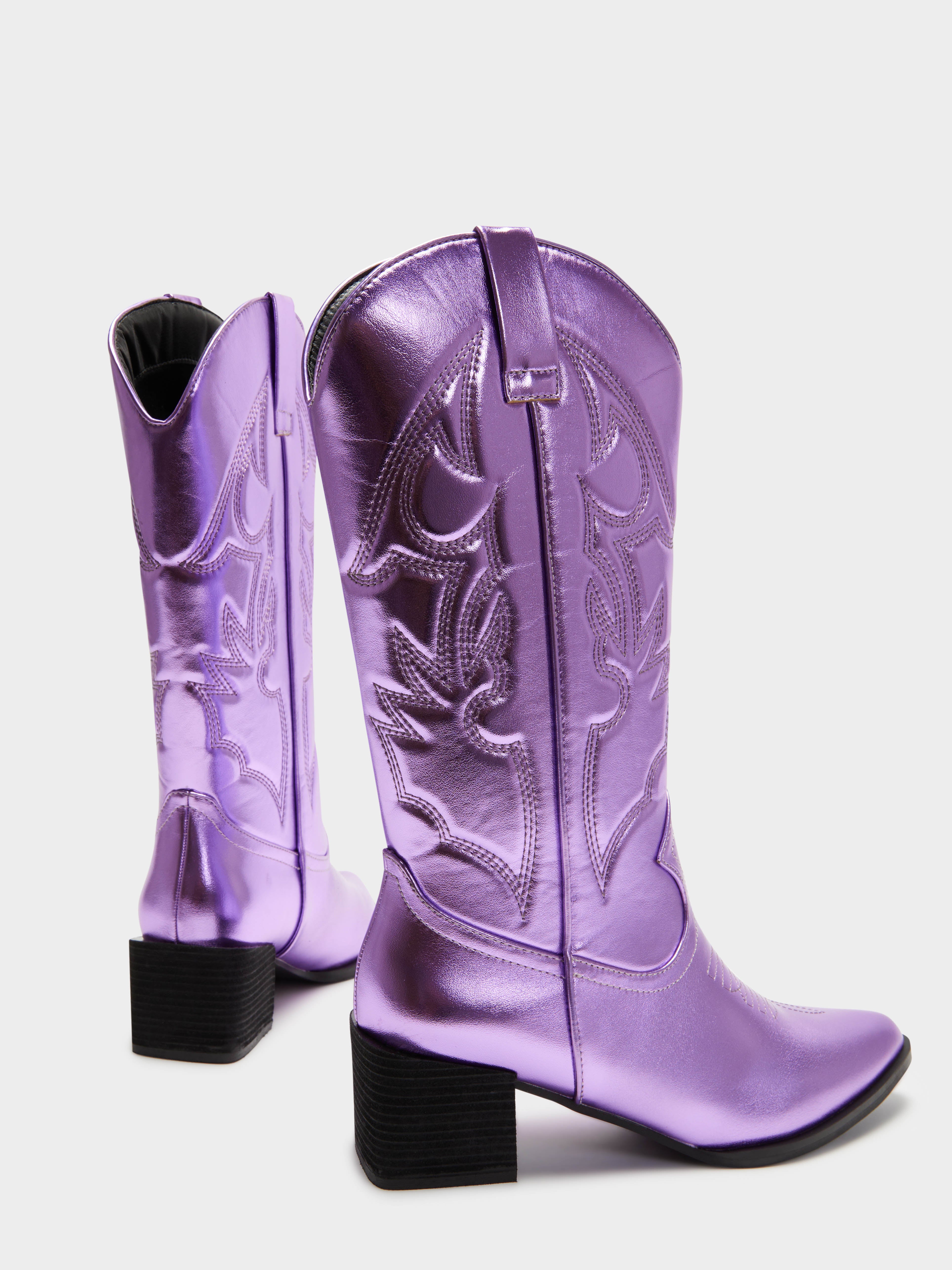 Womens Ranger Cowboy Boots in Lilac