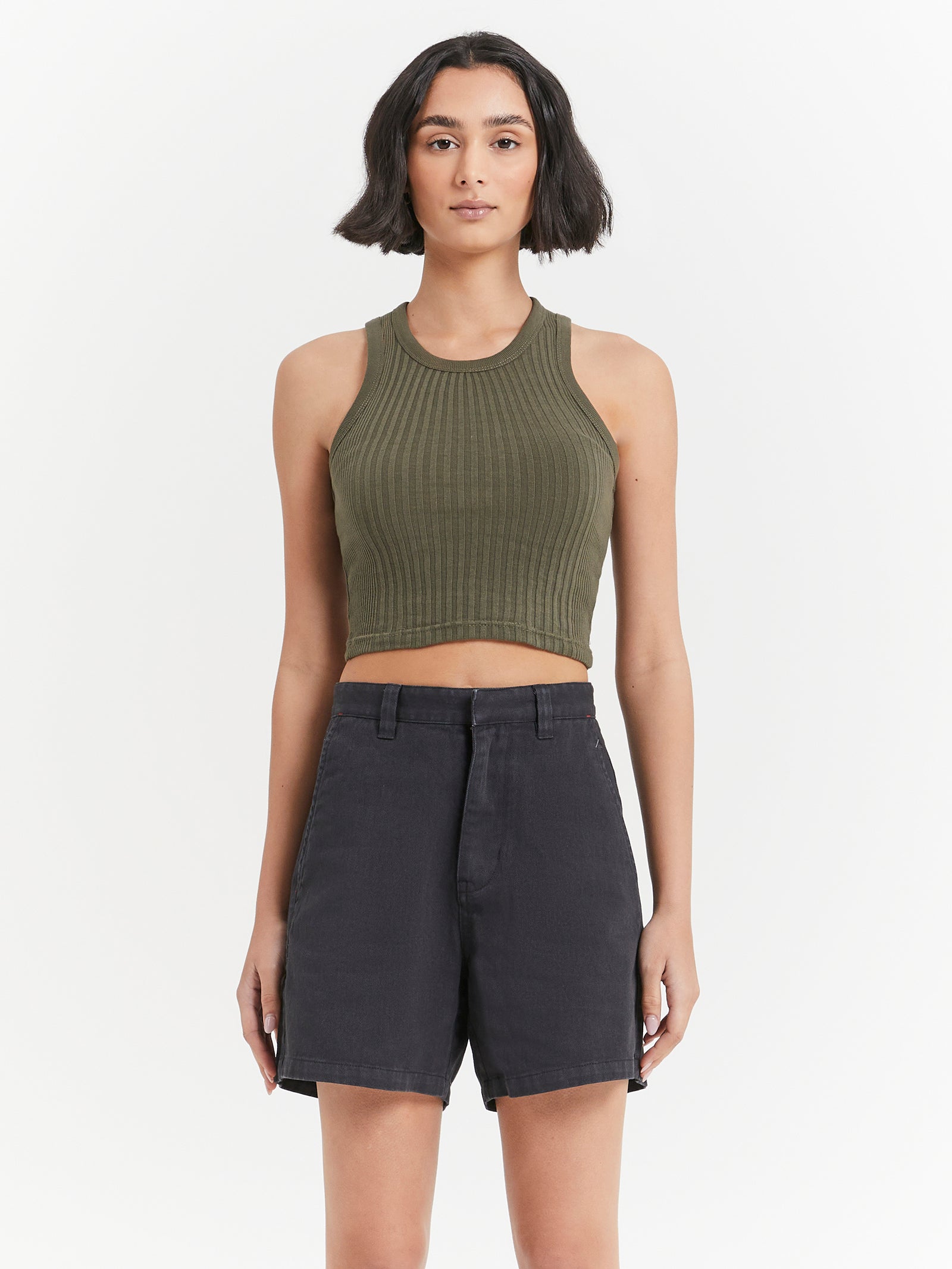 Hard Yakka X Thrills Koko Short in Dark Charcoal