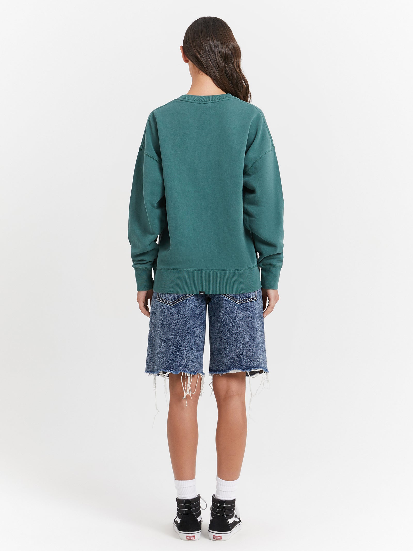 Rest Stop Sloucher Shorts in Indigo Acid