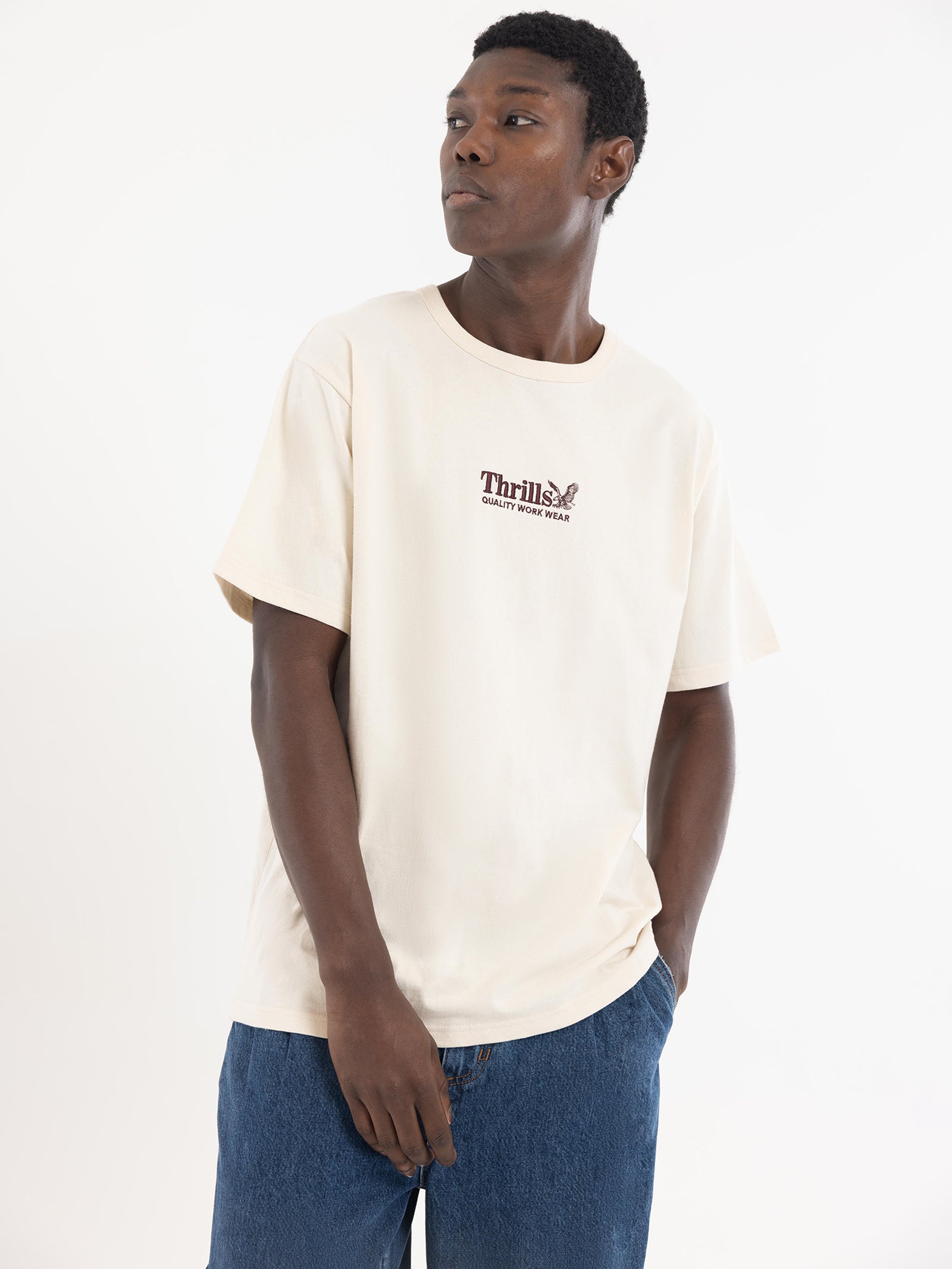 Workwear Embroidered Merch Fit T-Shirt