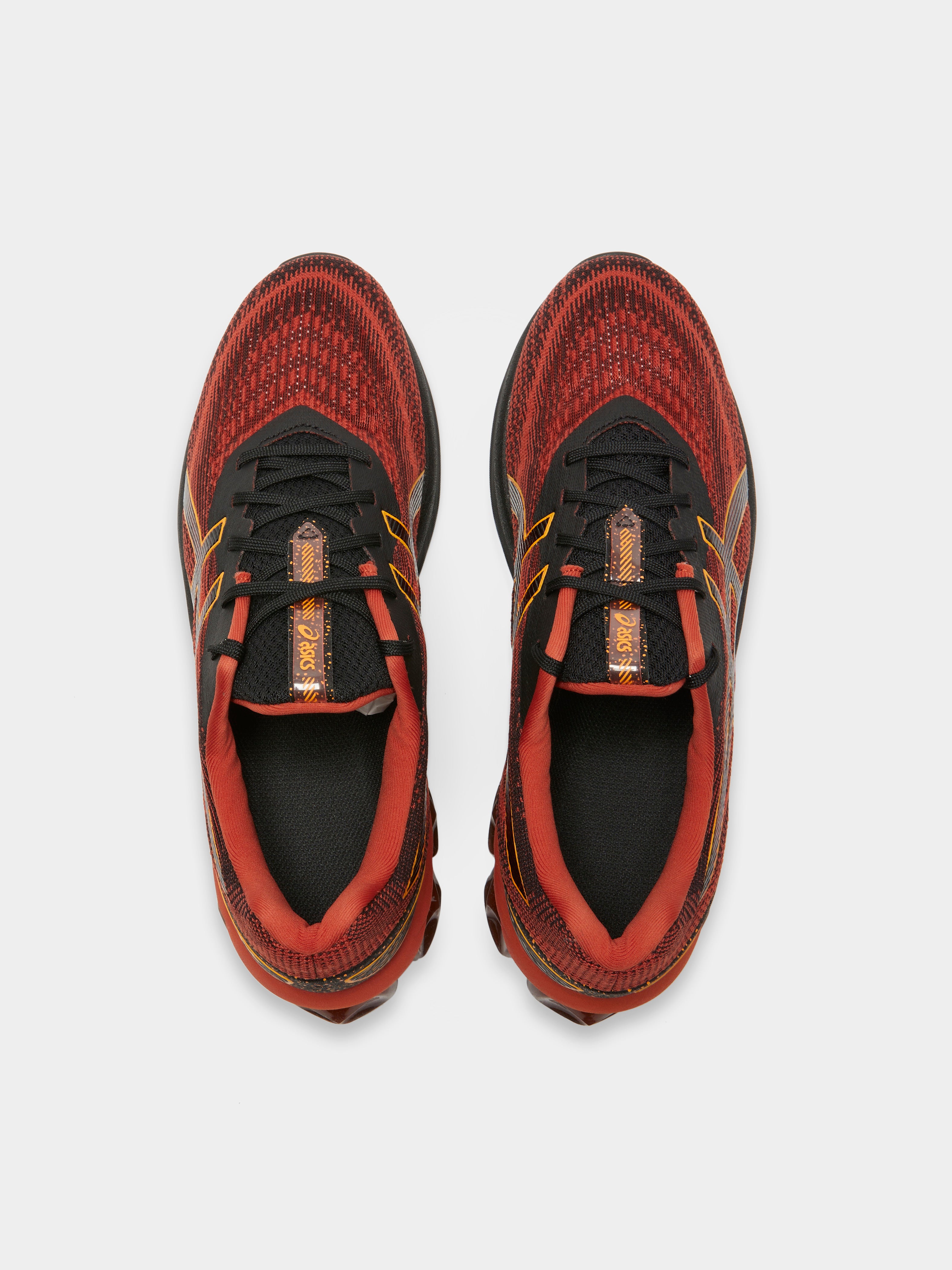 Mens Gel Quantum 180 VII Runners in Black & Red