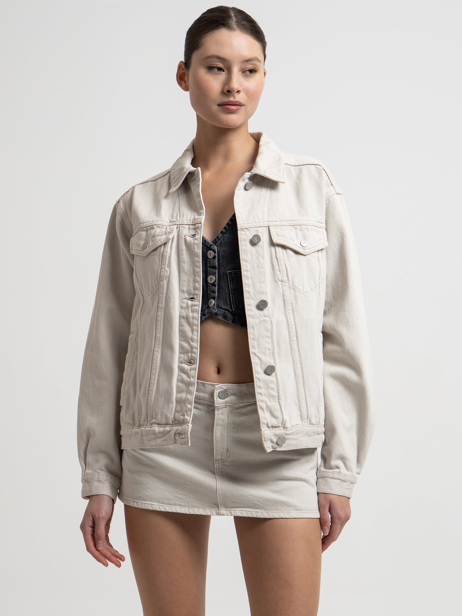 Slouch Jacket in Chalk