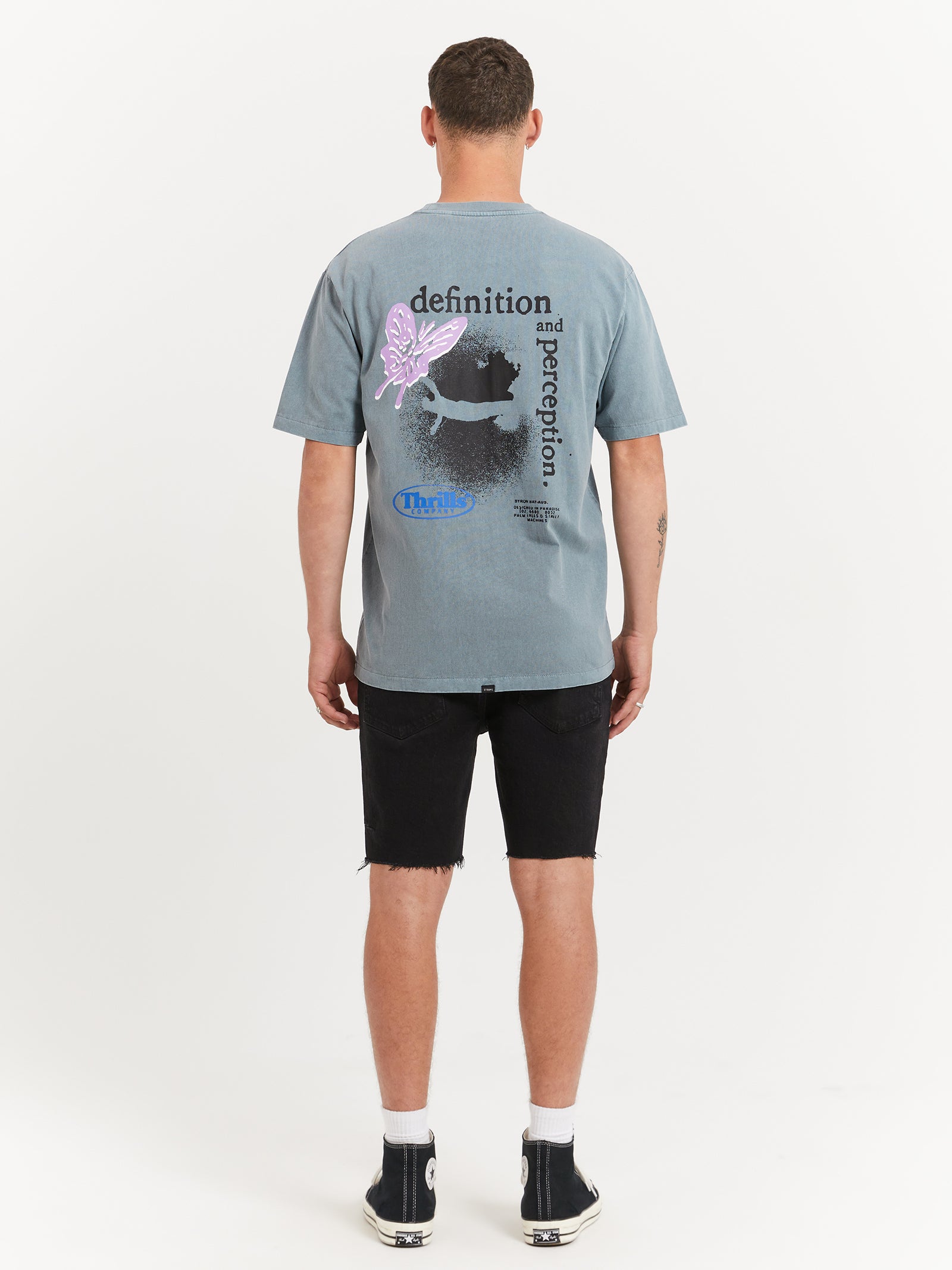 Definition Oversized Fit T-Shirt in Stormy Sea