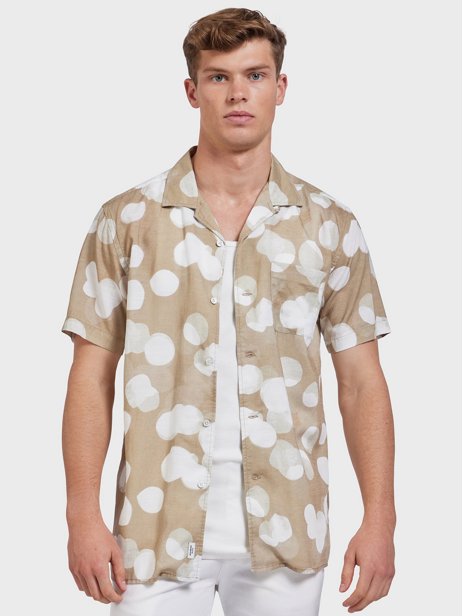 Kyoto Short Sleeve Shirt in Warm Sand