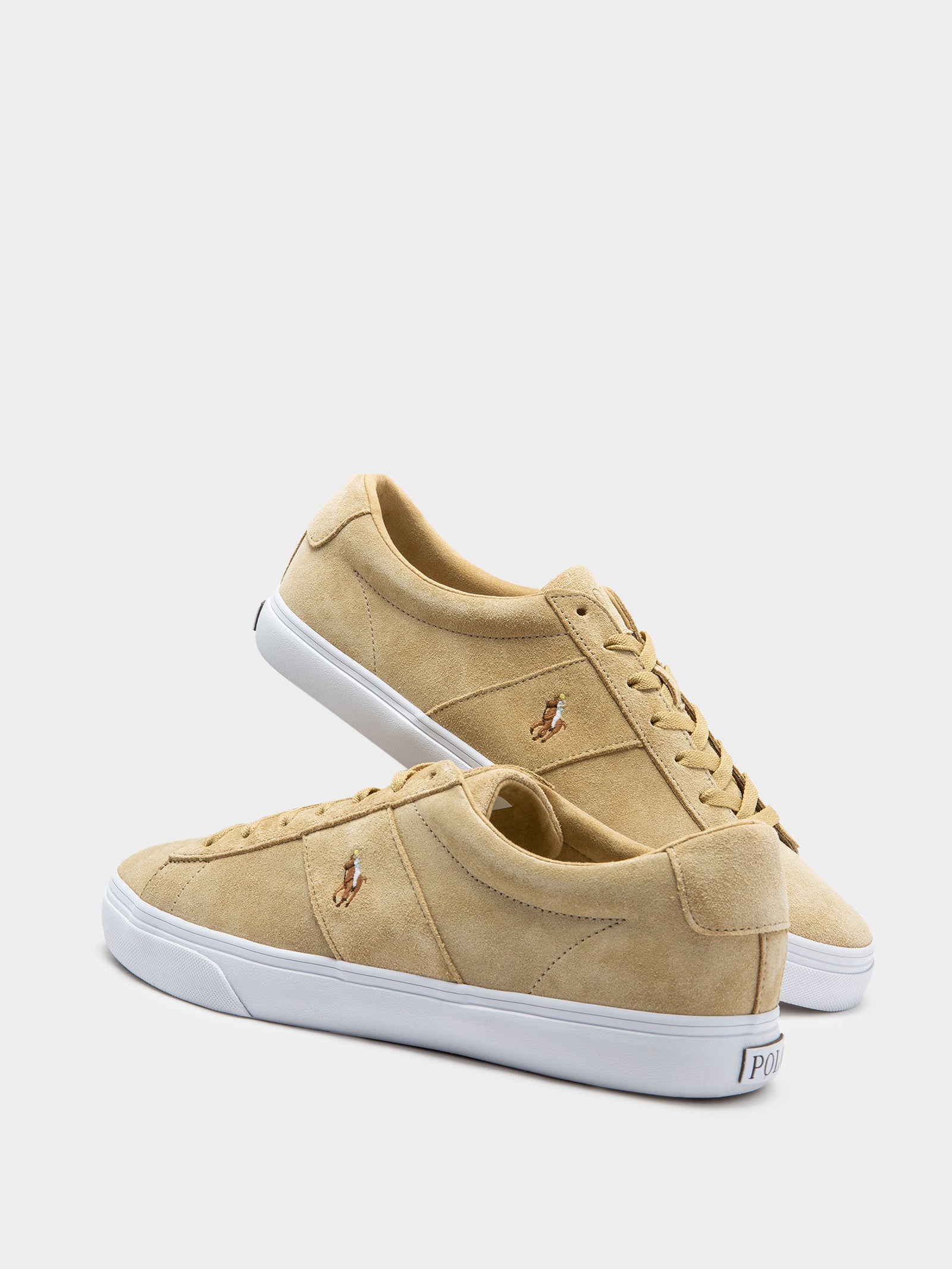 Mens Sayer Suede Sneakers in Bone