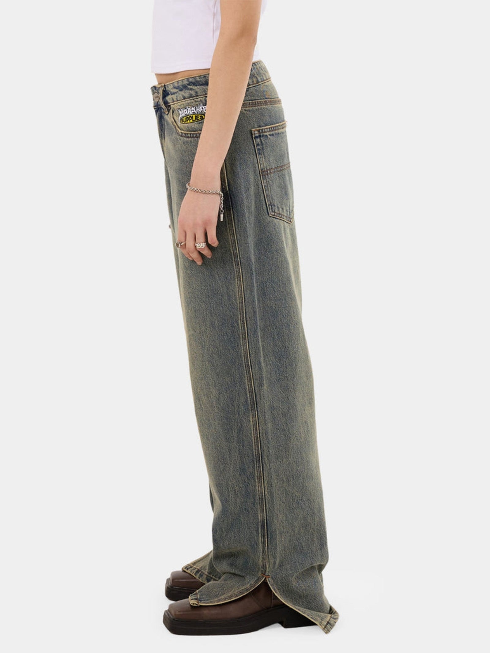 Messenger Big Baggy Split Jean