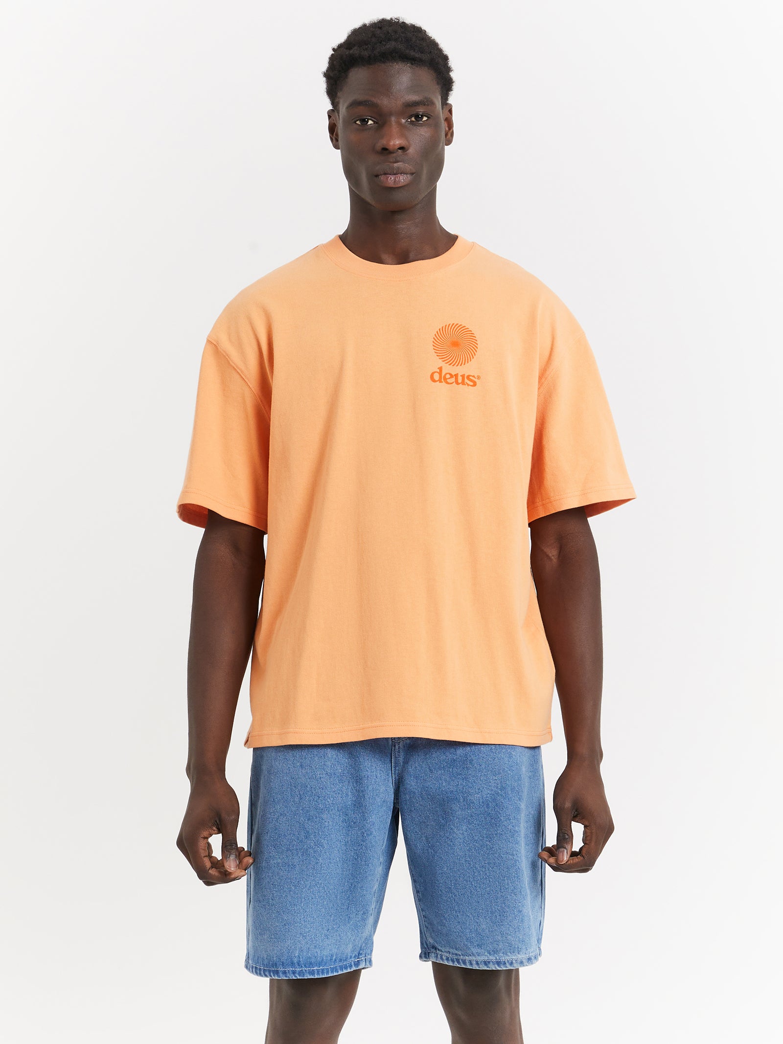 Strata T-Shirt in Apricot