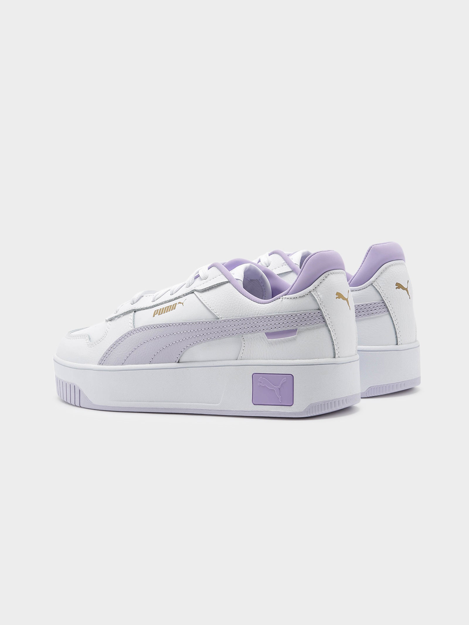 Womens Carina Street Sneakers in White & Purple