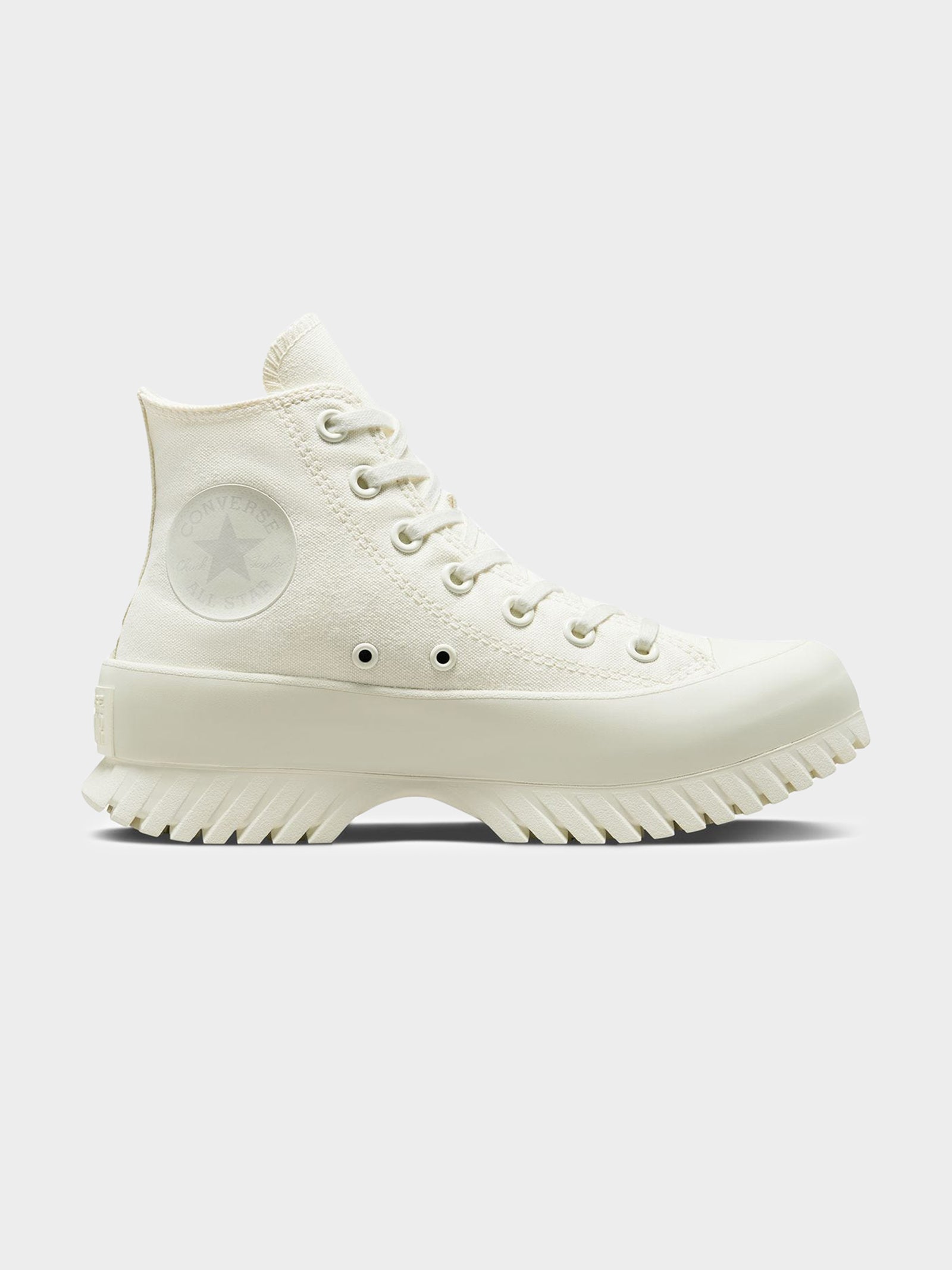 Unisex Chuck Taylor All Star Lugged 2.0 High Top Sneakers in Egret