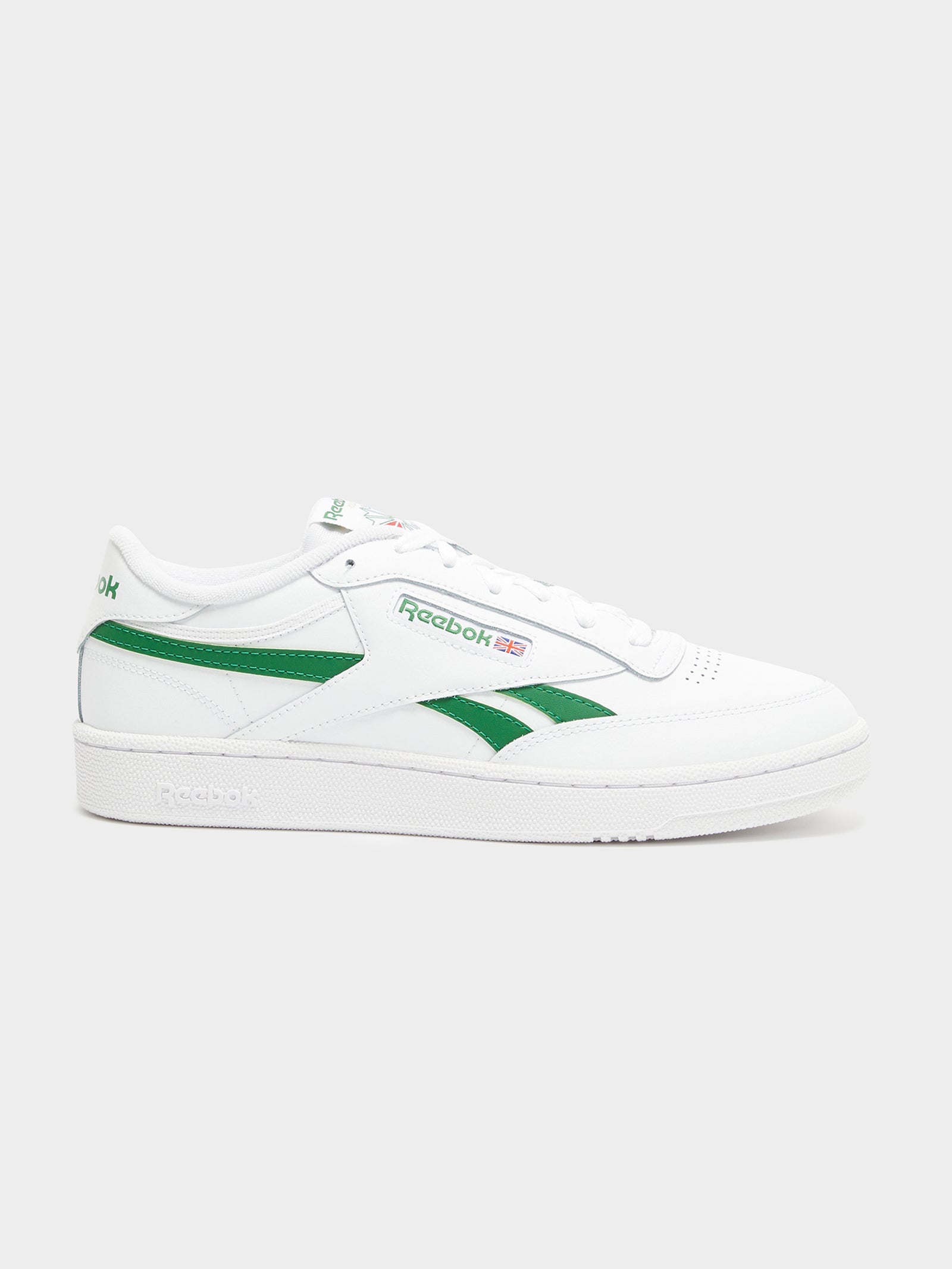 Unisex Club C Revenge Sneakers in White & Green