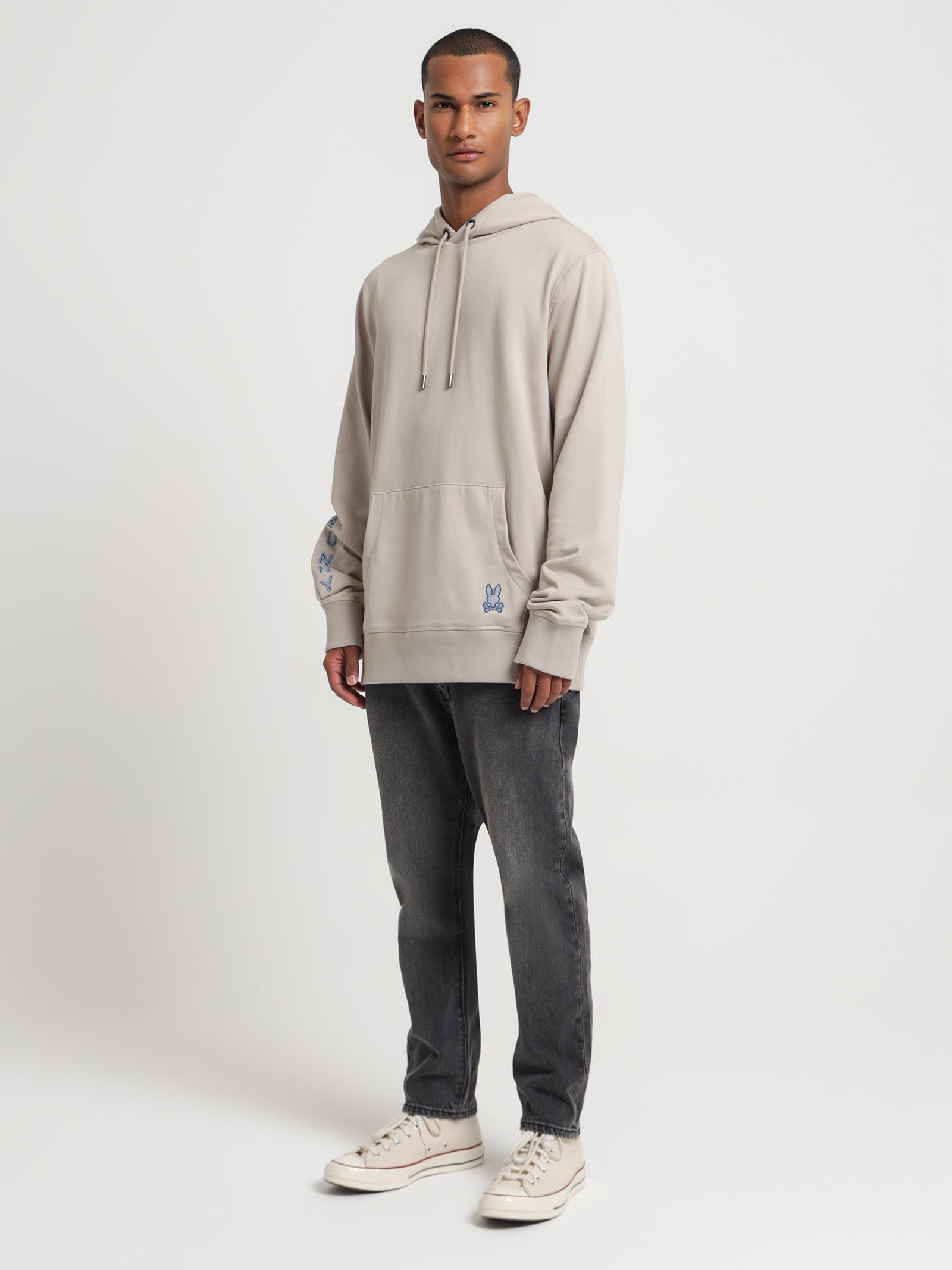 Dammes Popover Hoodie in Sandstone