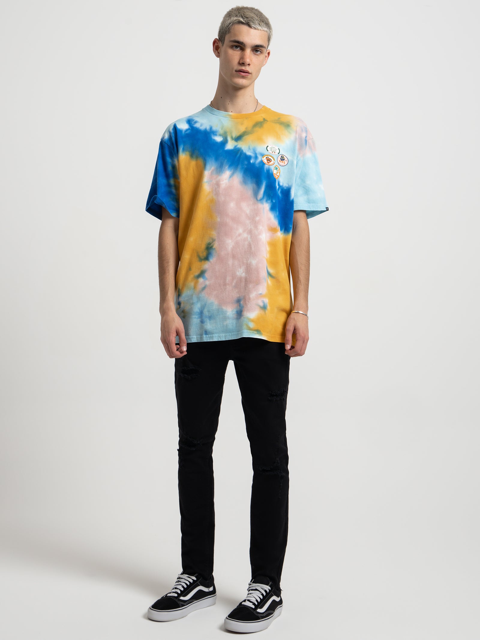 Fresh Pear Tie Dye T-Shirt in Teal