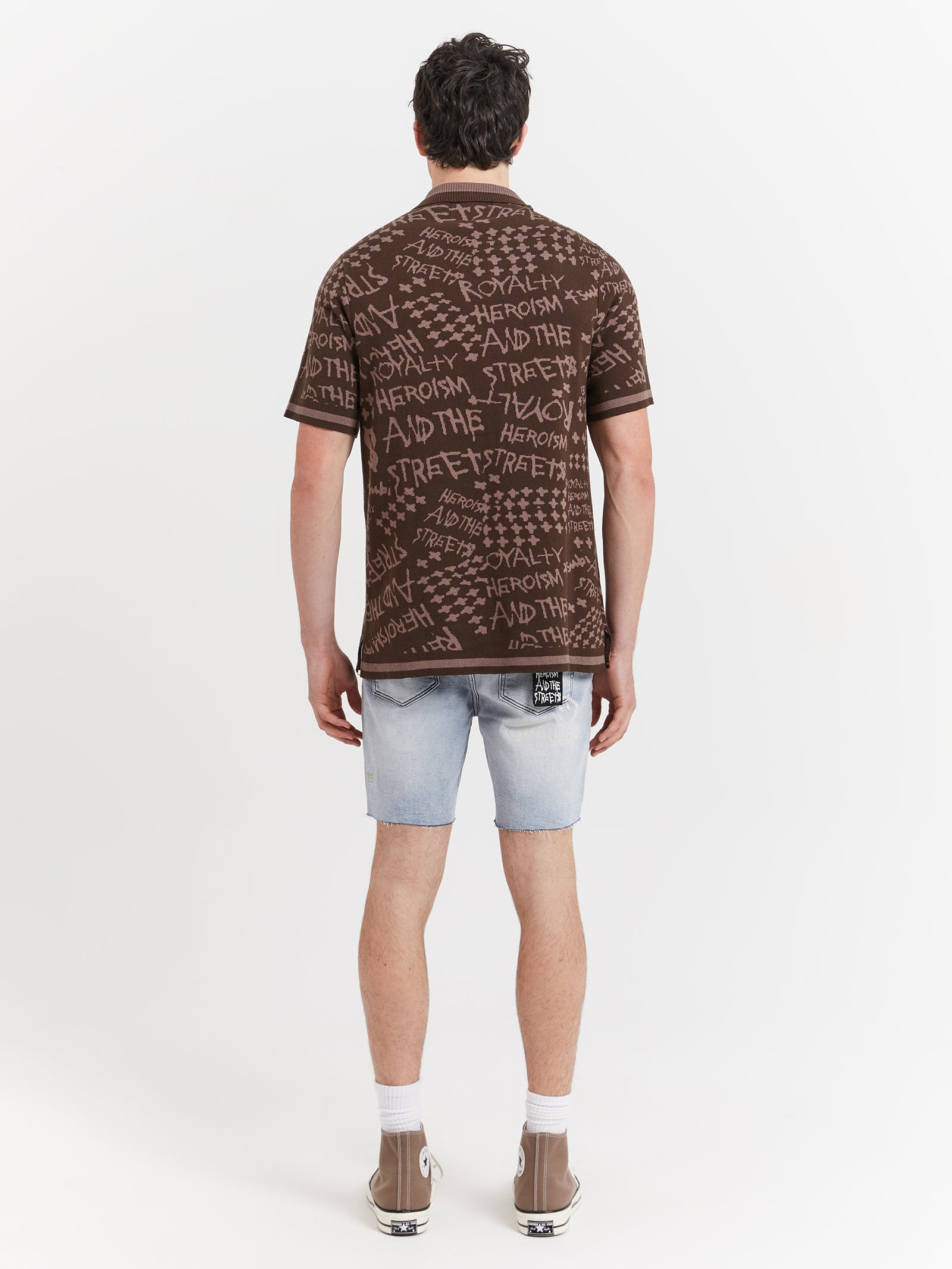 Heroism Knit Resort Short Sleeve Shirt in Java