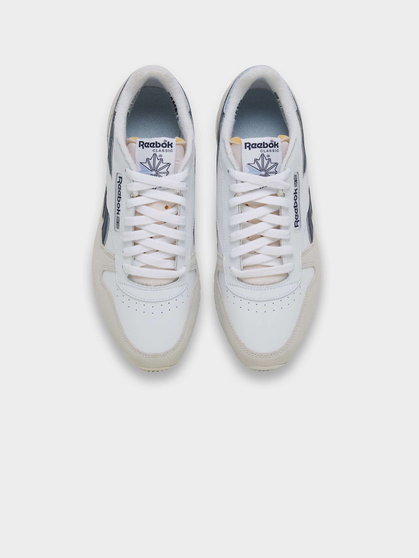 Unisex Classic Leather Sneakers in Chalk & Vector Blue