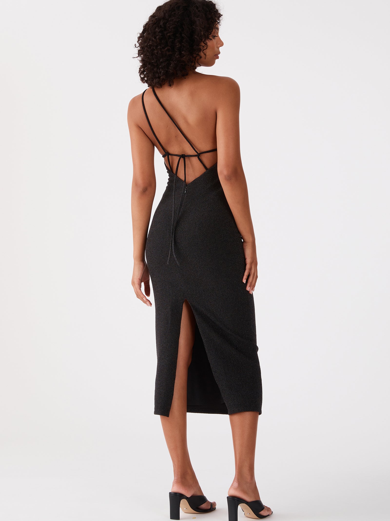 Golda Midi Dress in Black