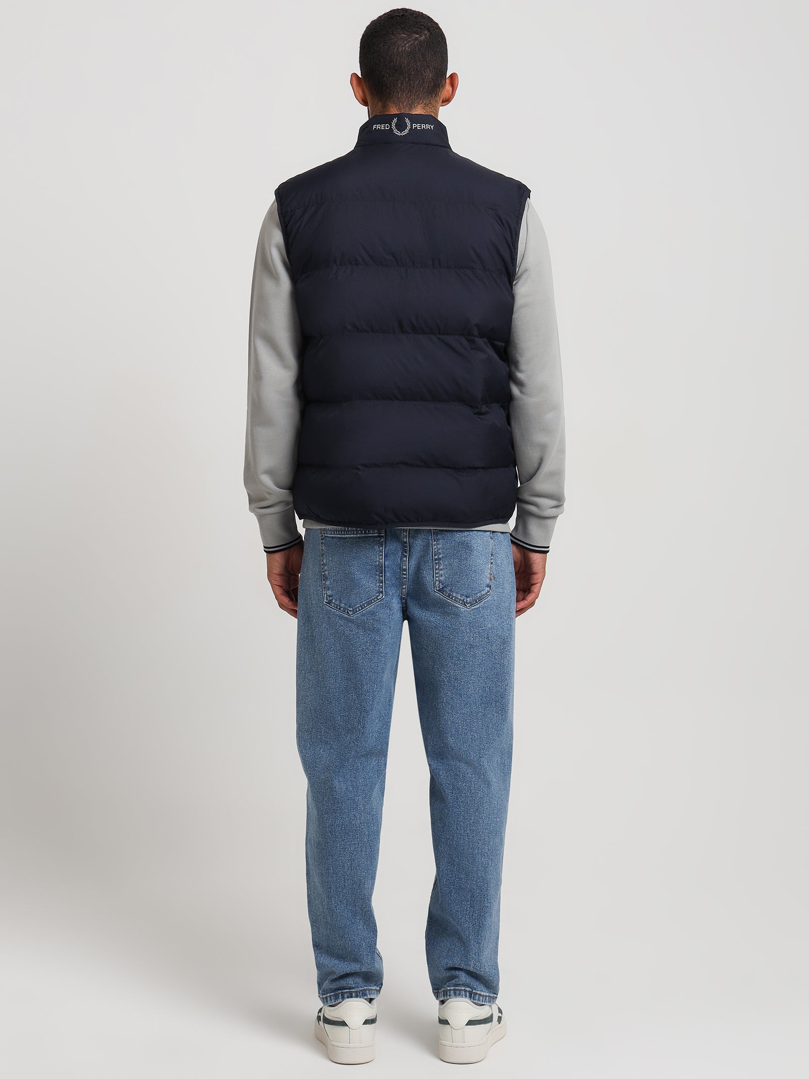 Insulated Puffer Gilet in Navy