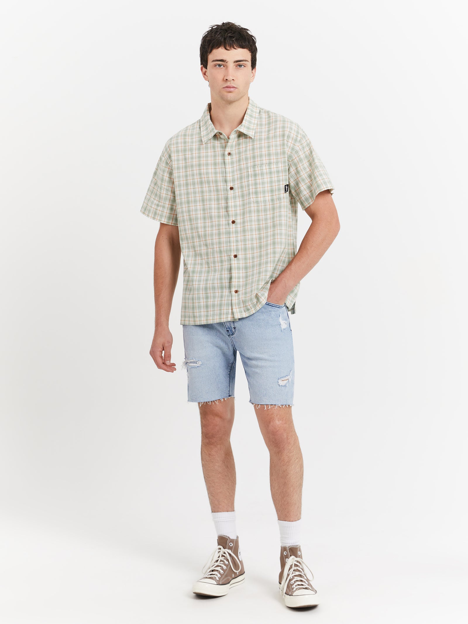 Chessy Check Shirt in Green