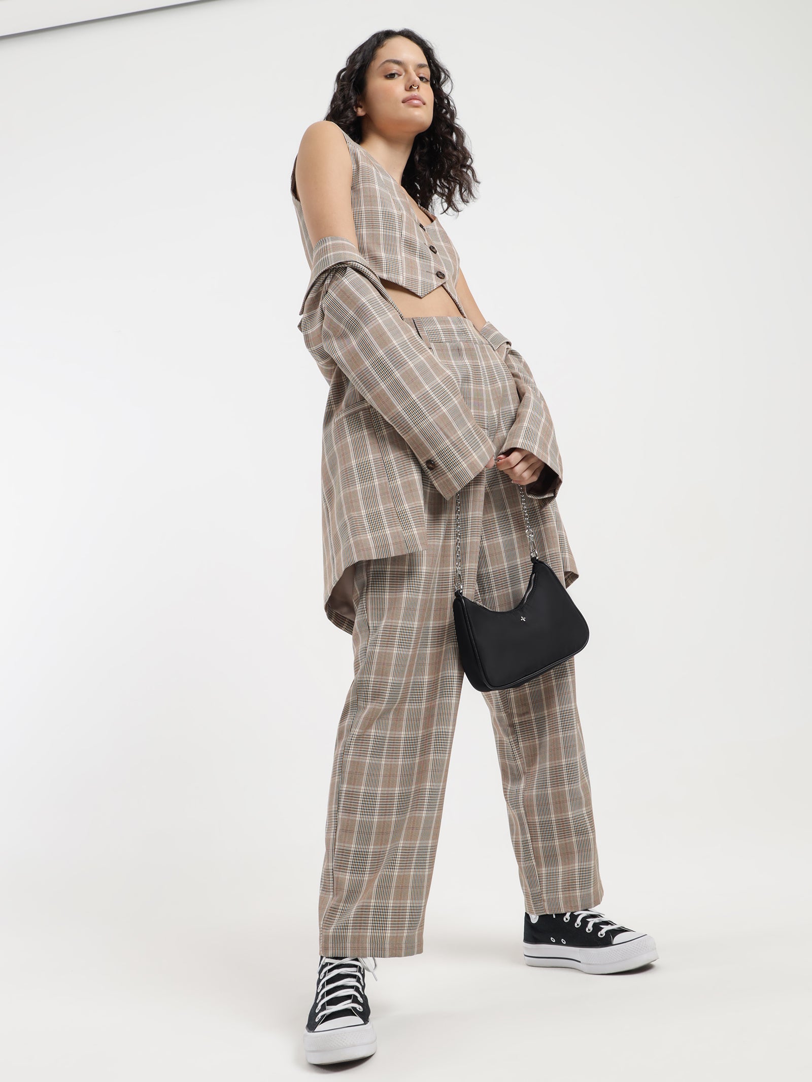 Kelly Waistcoat in Clay Check