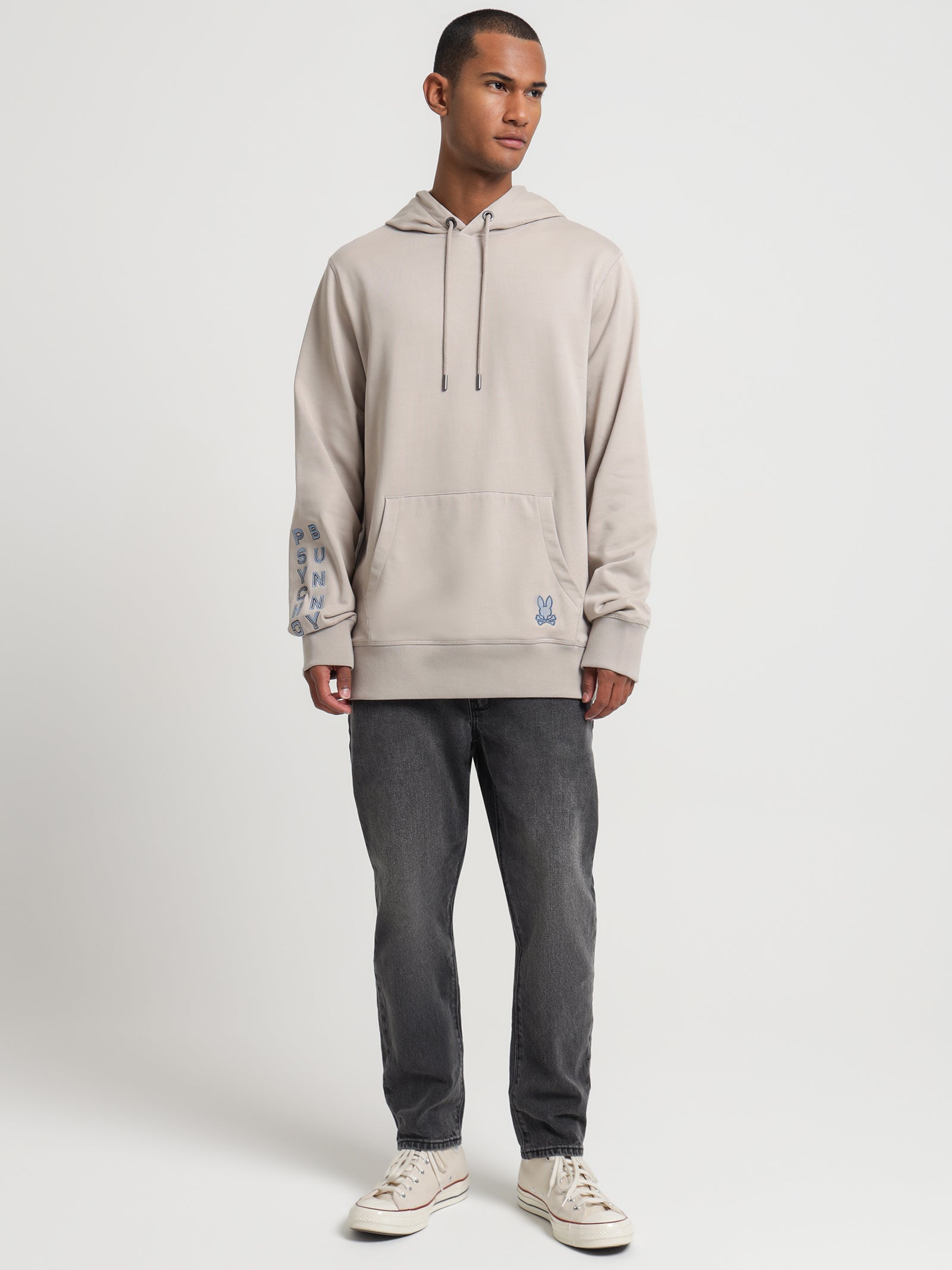 Dammes Popover Hoodie in Sandstone